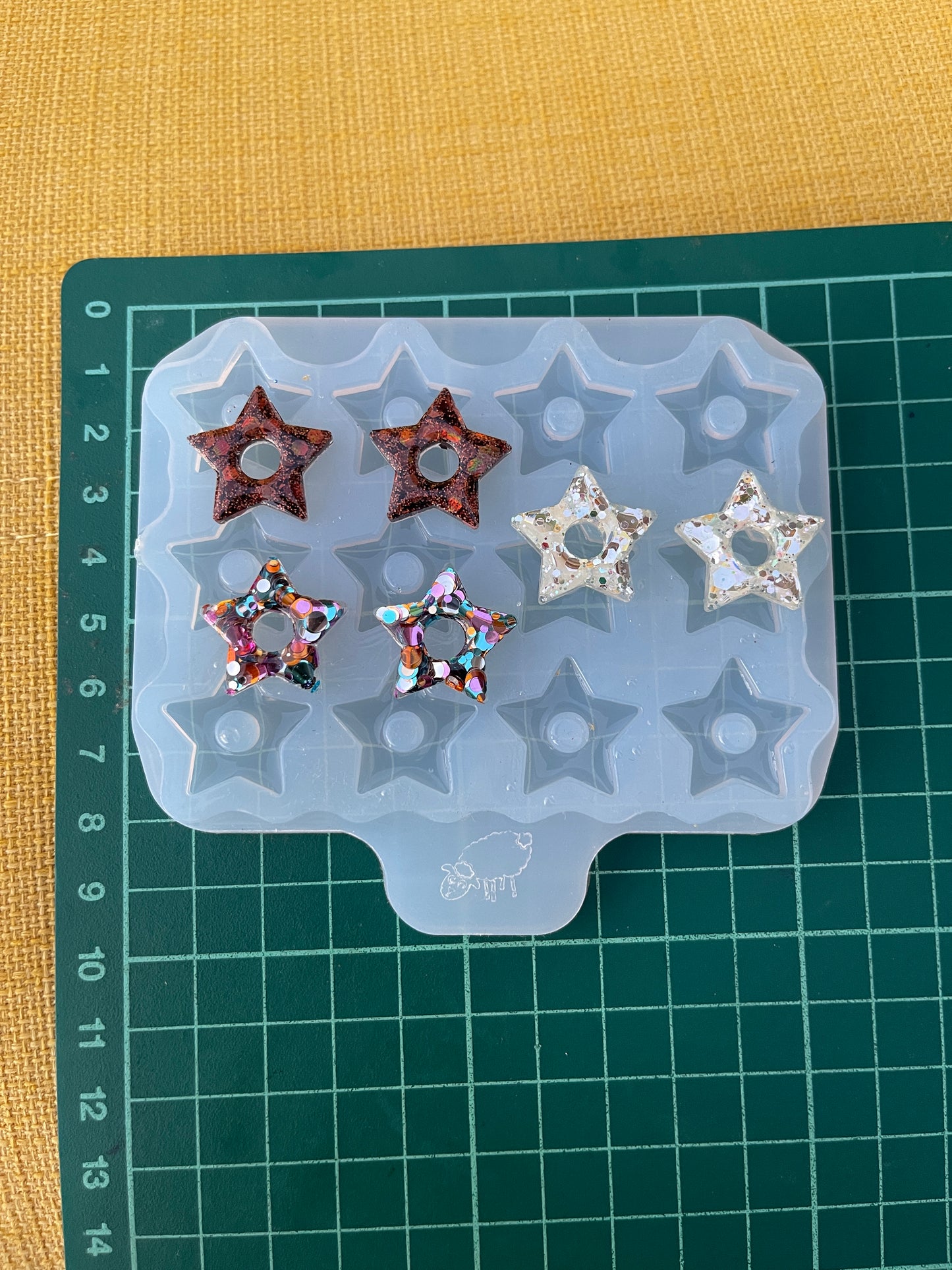 20 mm Silicone Mold for Star Earrings