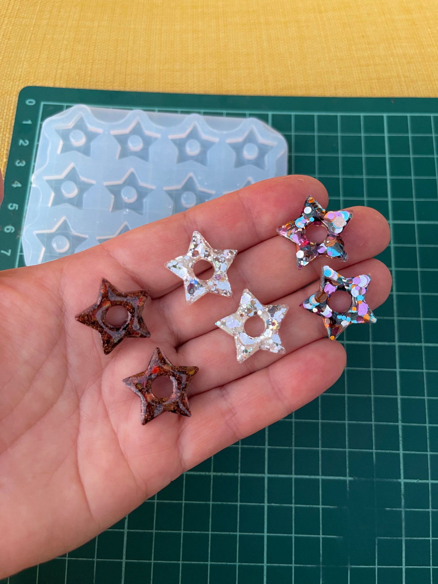 20 mm Silicone Mold for Star Earrings