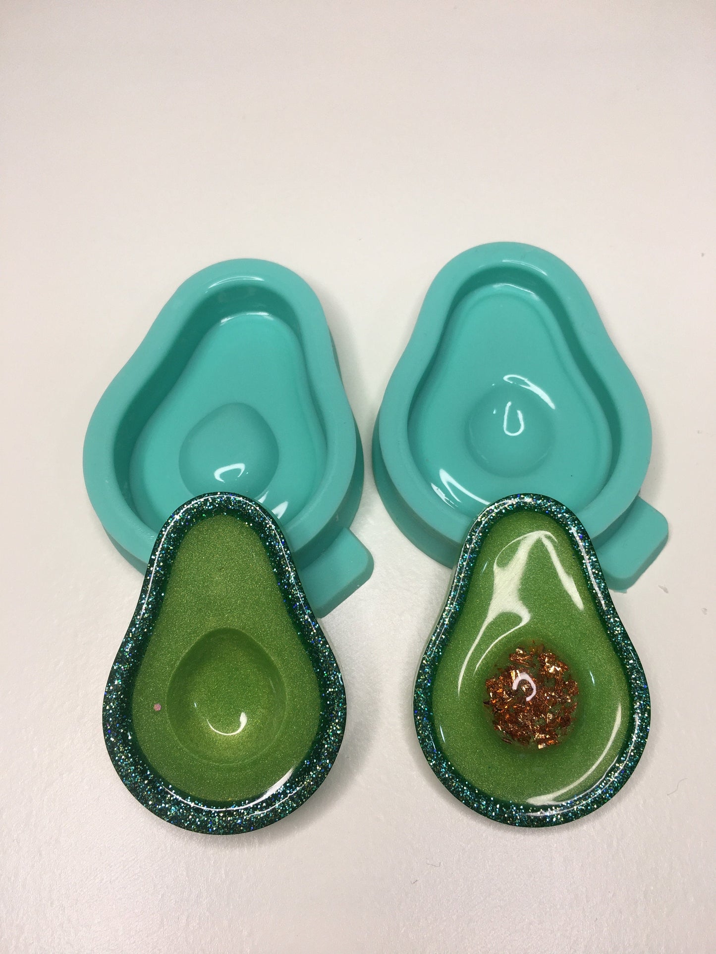 Silicone mold avocado for epoxy. Mold resin art. Super glossy resin mold. DIY form for a avacado. Jewelry diy mold for resin..