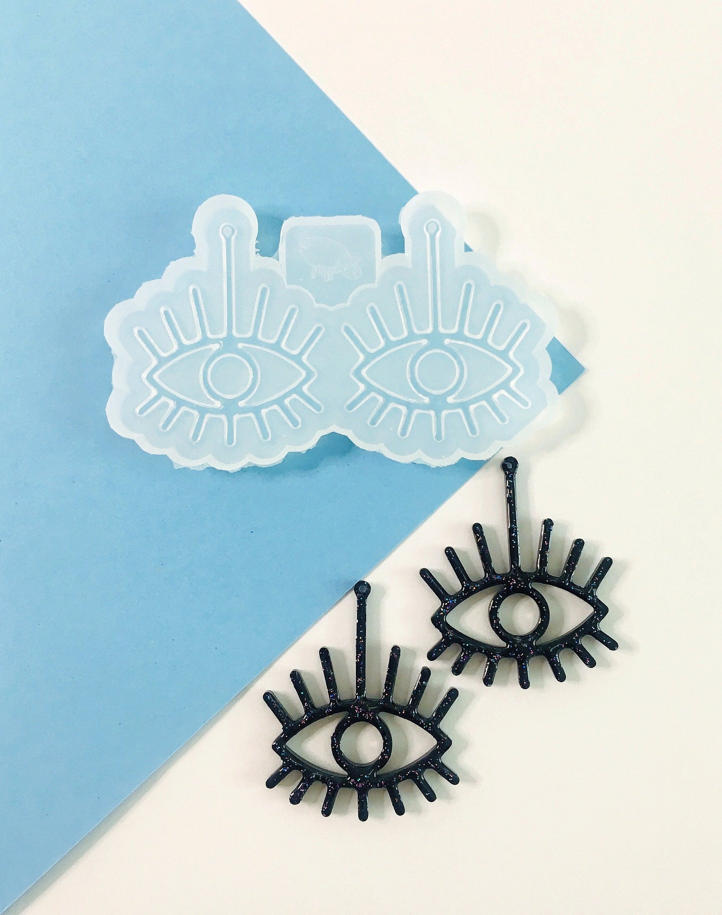 Silicone mold-earrings all-seeing eye . Mold eyes for uv and epoxy resin. Super gloss resin mold. Jewelry earrings form . Rubber mould eyes.