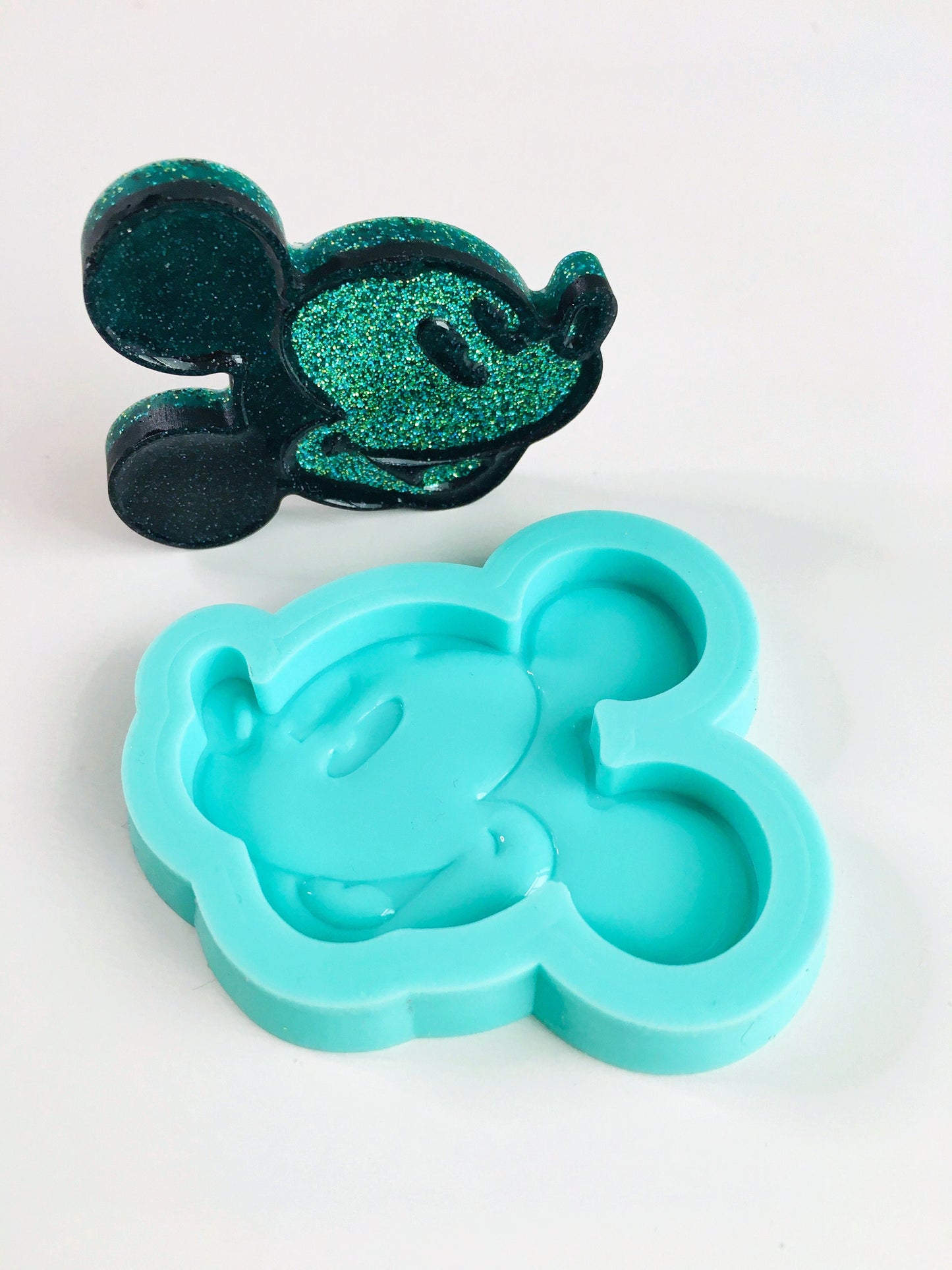 Silicone mold mickey mouse for epoxy. Mold resin art. Super glossy resin mold. DIY form for a mickey mouse. Jewelry diy mold pendant..