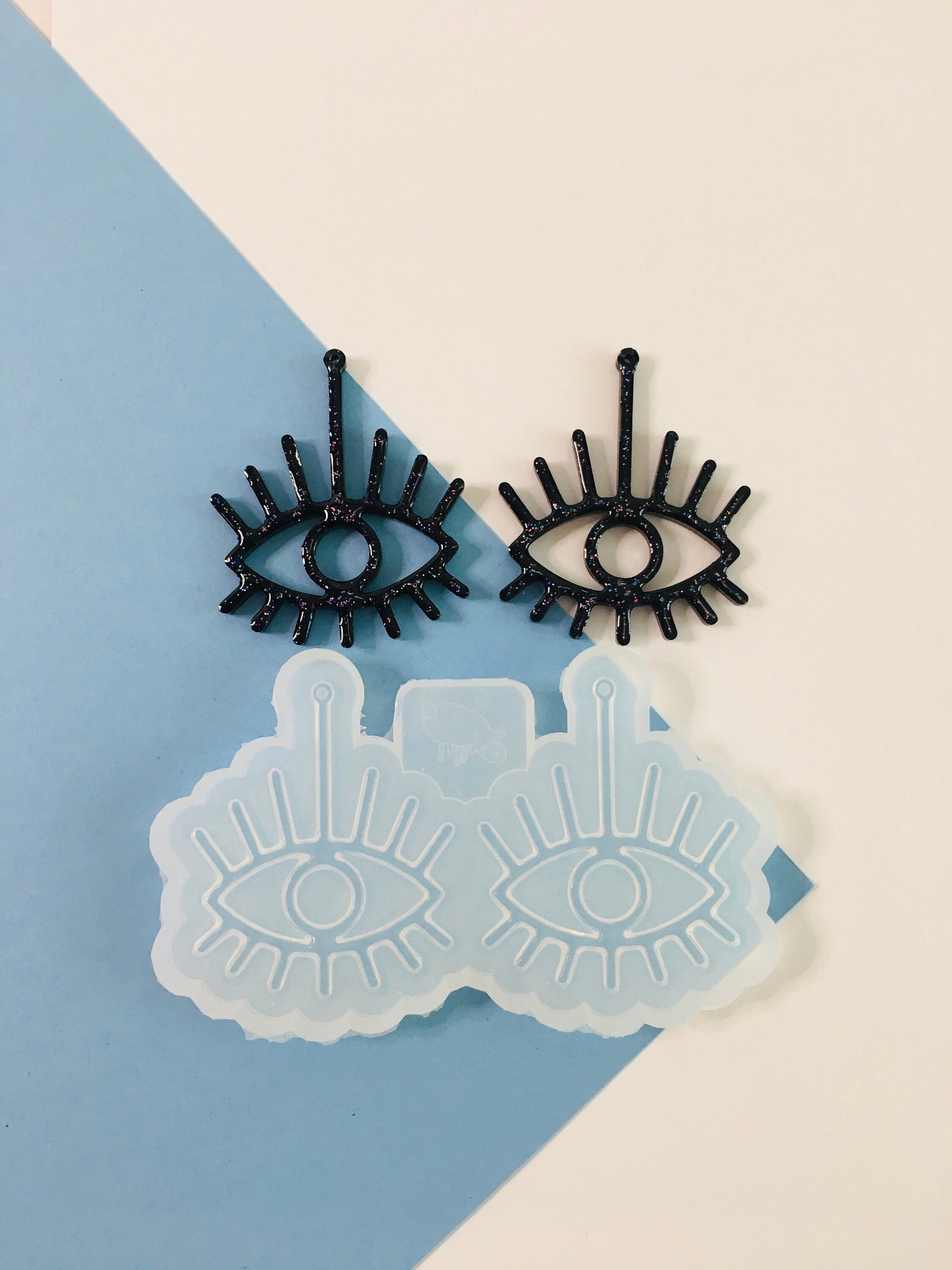 Silicone mold-earrings all-seeing eye . Mold eyes for uv and epoxy resin. Super gloss resin mold. Jewelry earrings form . Rubber mould eyes.