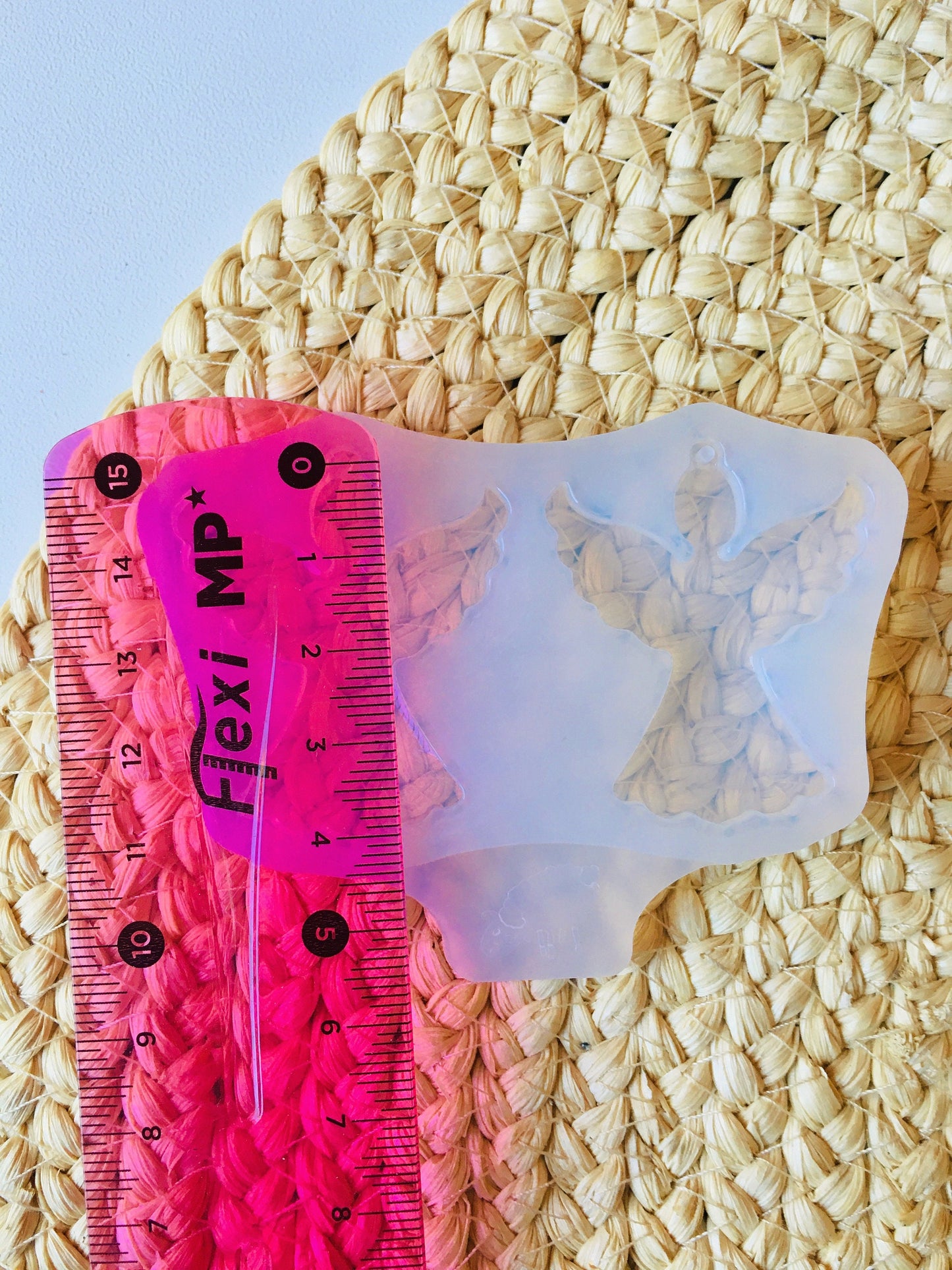 Christmas angel. Silicone mold for epoxy resin earrings.