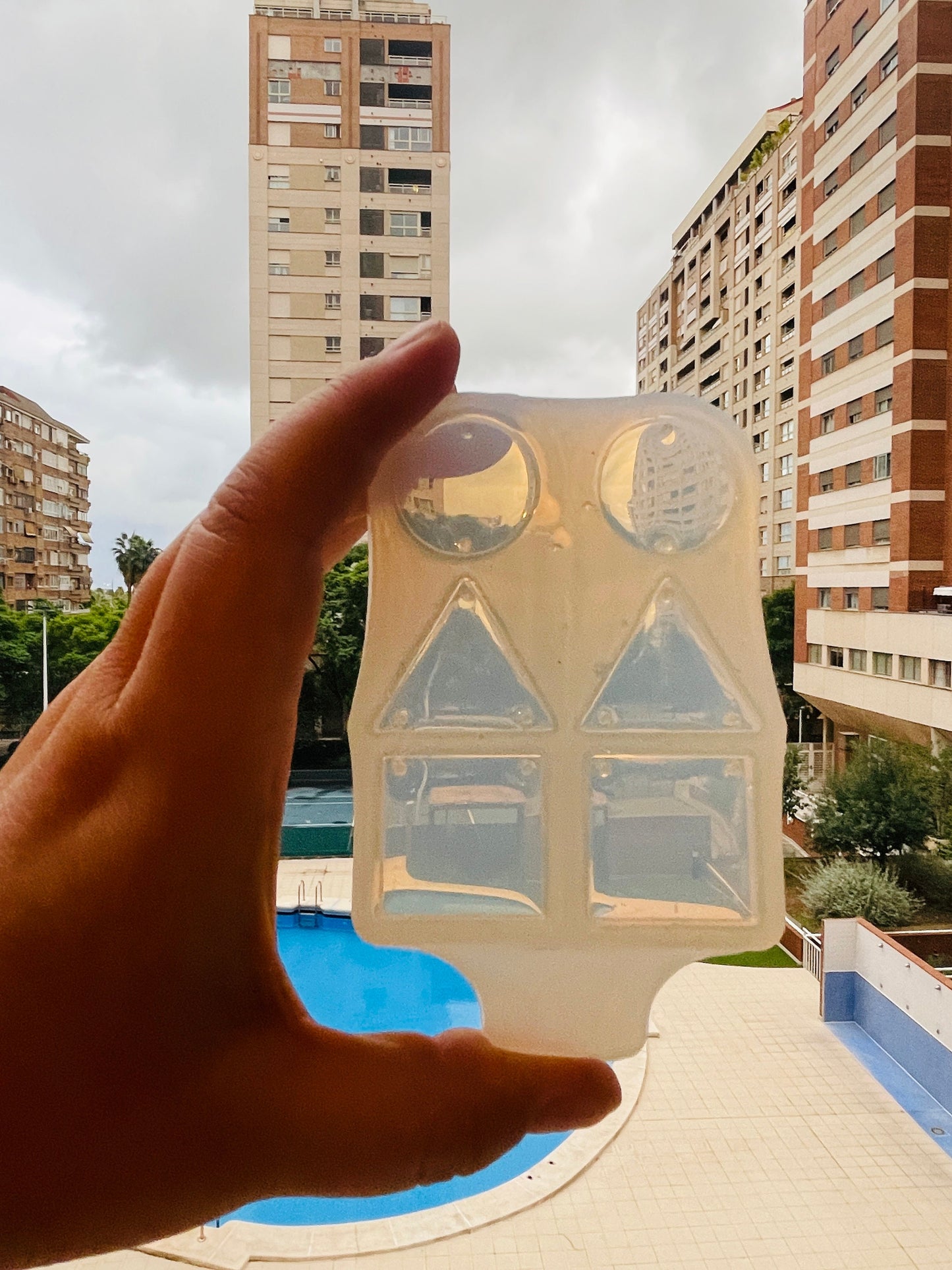 Squid game. Silicone mold for making epoxy resin earrings.