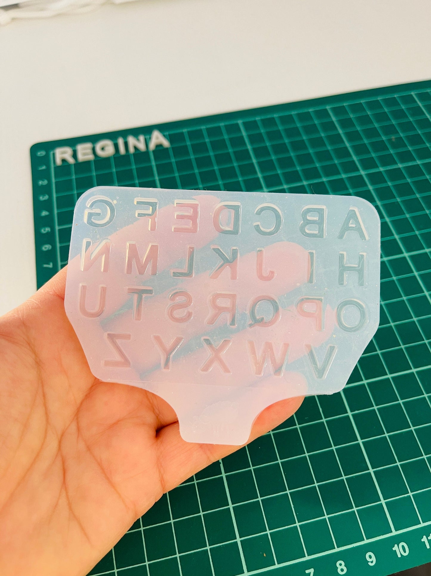 Silicone mold LETTER earrings . Mold ALPHABET