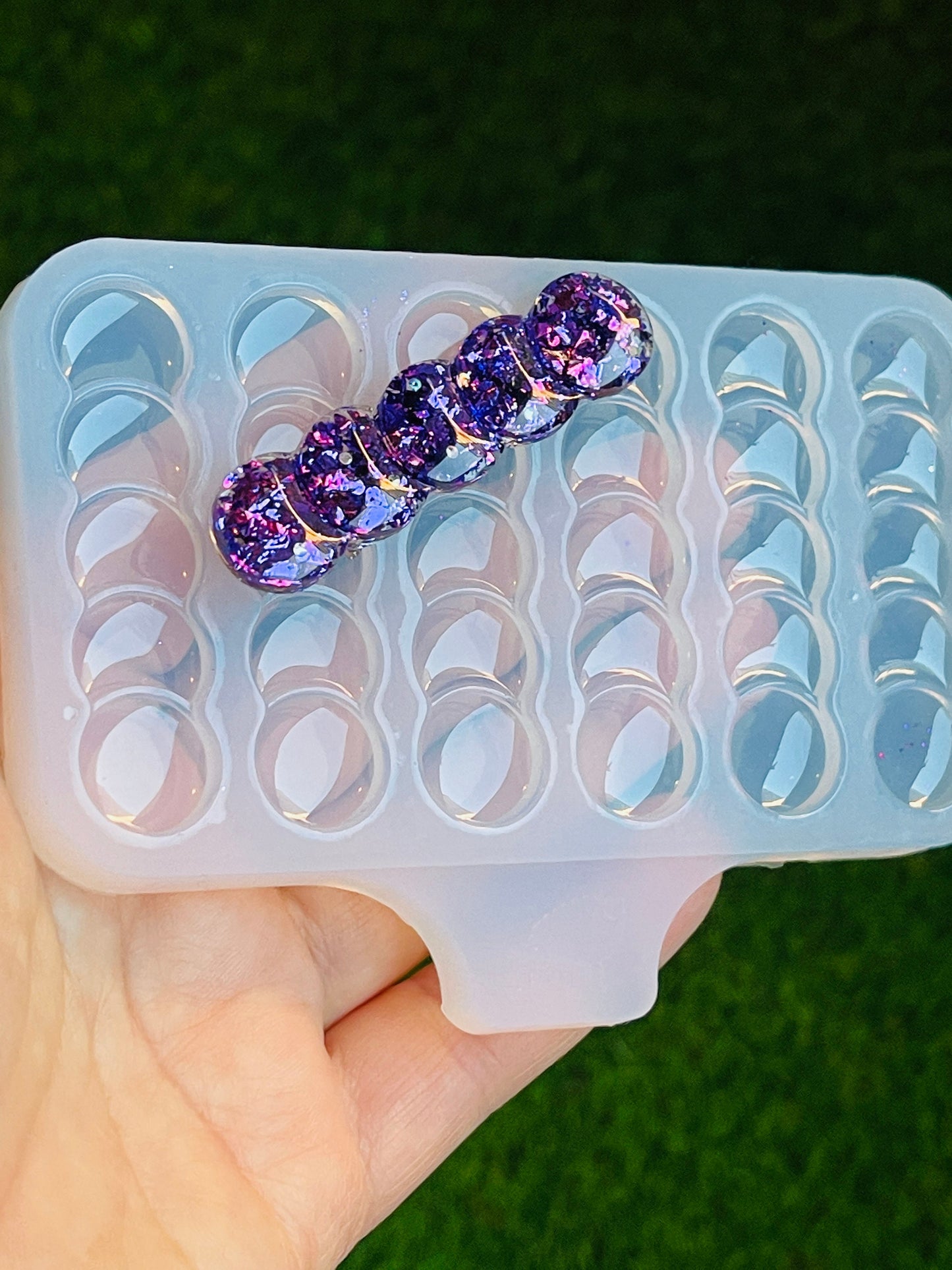 Hair clips mold 5.5X1.3cm. Mold for epoxi and uv resin