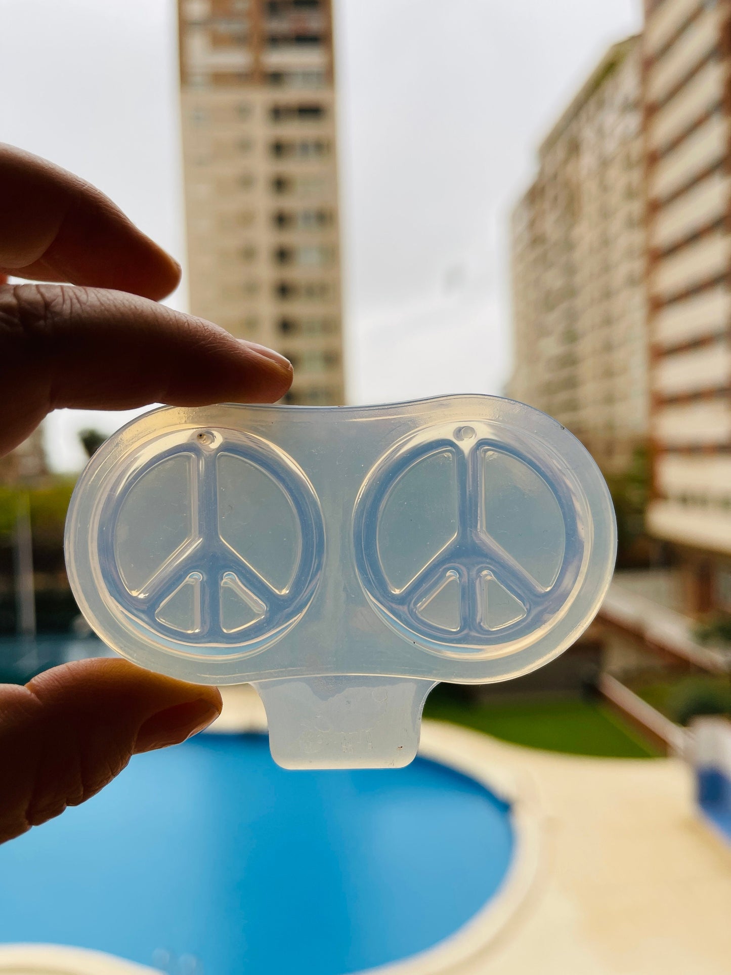 Earrings Peace Sign Symbol Mold. Silicone mold for epoxy and UV resin. Clear gloss resin from. CROSS of the world Earrings