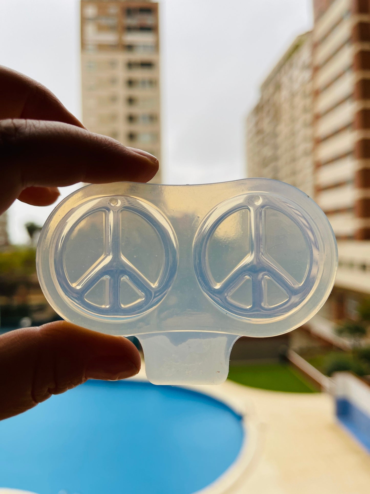 Earrings Peace Sign Symbol Mold. Silicone mold for epoxy and UV resin. Clear gloss resin from. CROSS of the world Earrings