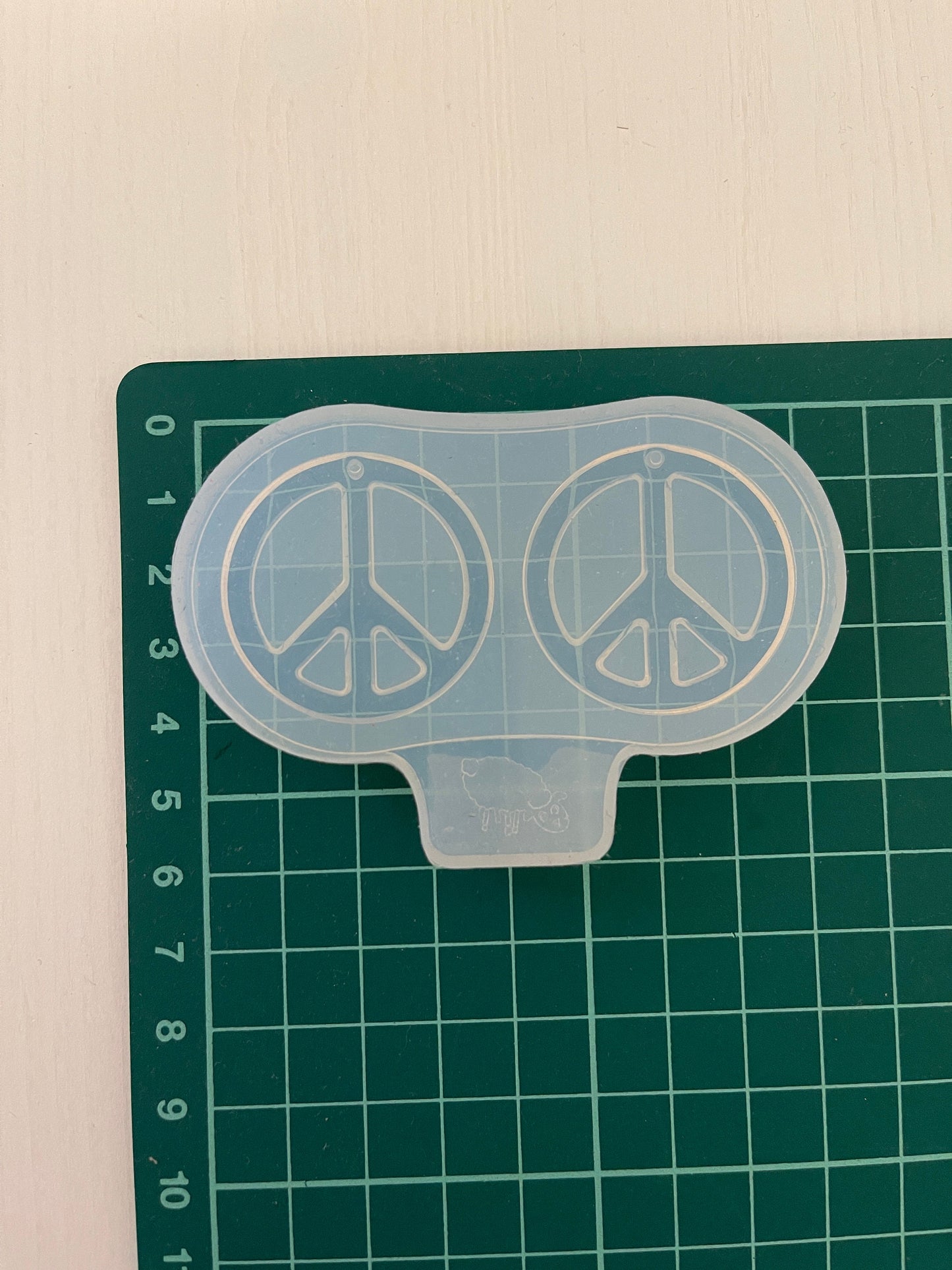 Earrings Peace Sign Symbol Mold. Silicone mold for epoxy and UV resin. Clear gloss resin from. CROSS of the world Earrings
