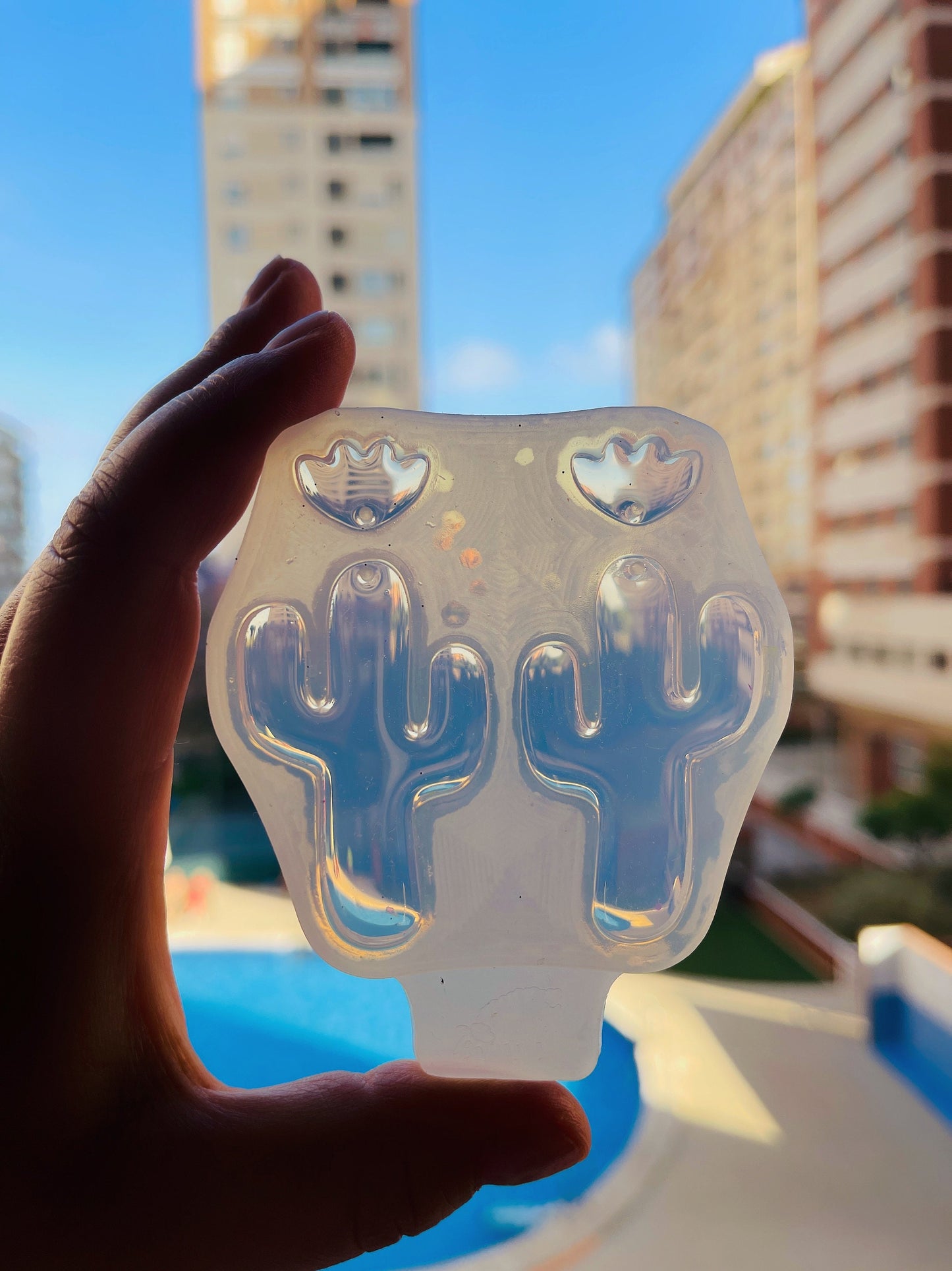 Сactus. Moule en silicone pour travailler avec de la résine époxy ou UV.