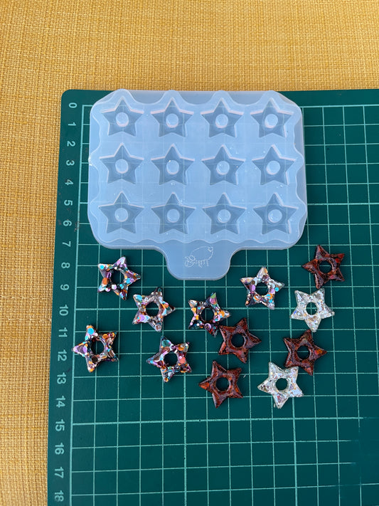20 mm  Silicone Mold for Star Earrings