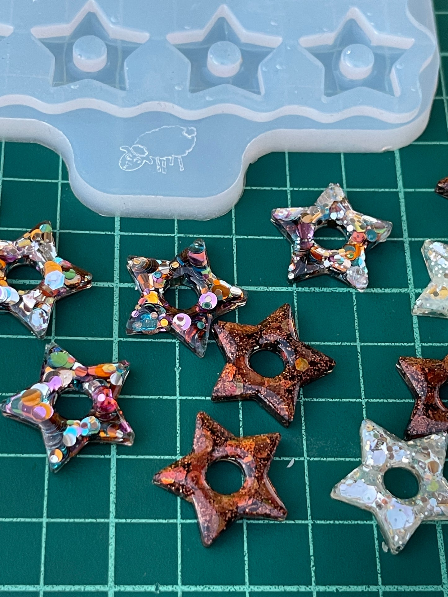 20 mm  Silicone Mold for Star Earrings