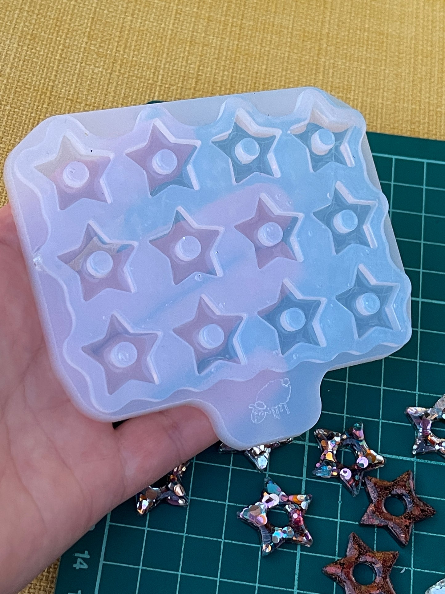 20 mm  Silicone Mold for Star Earrings