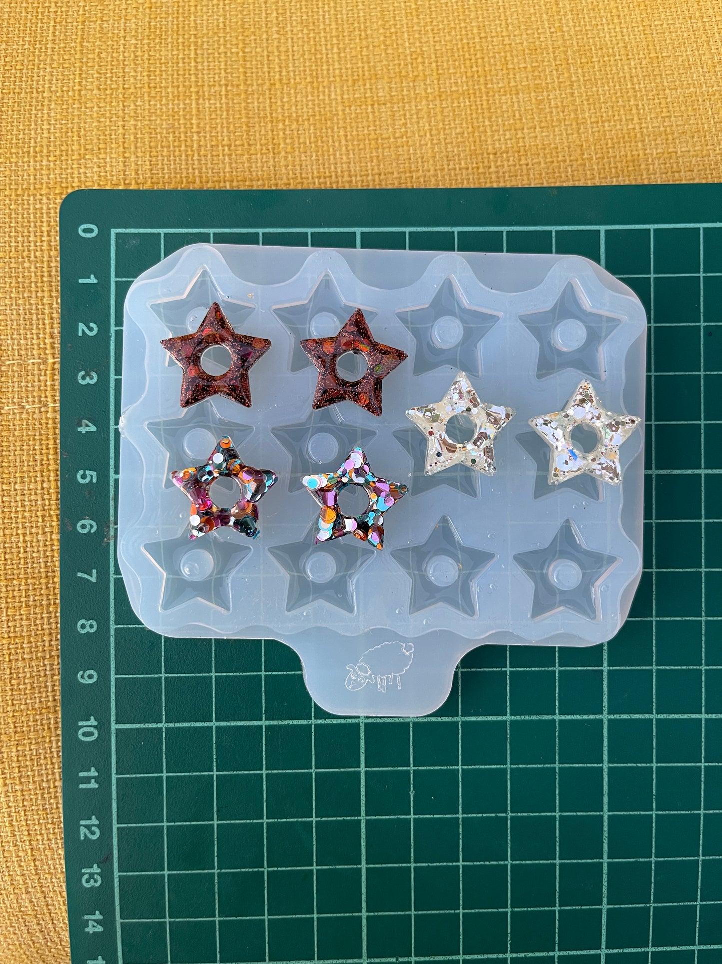 20 mm  Silicone Mold for Star Earrings