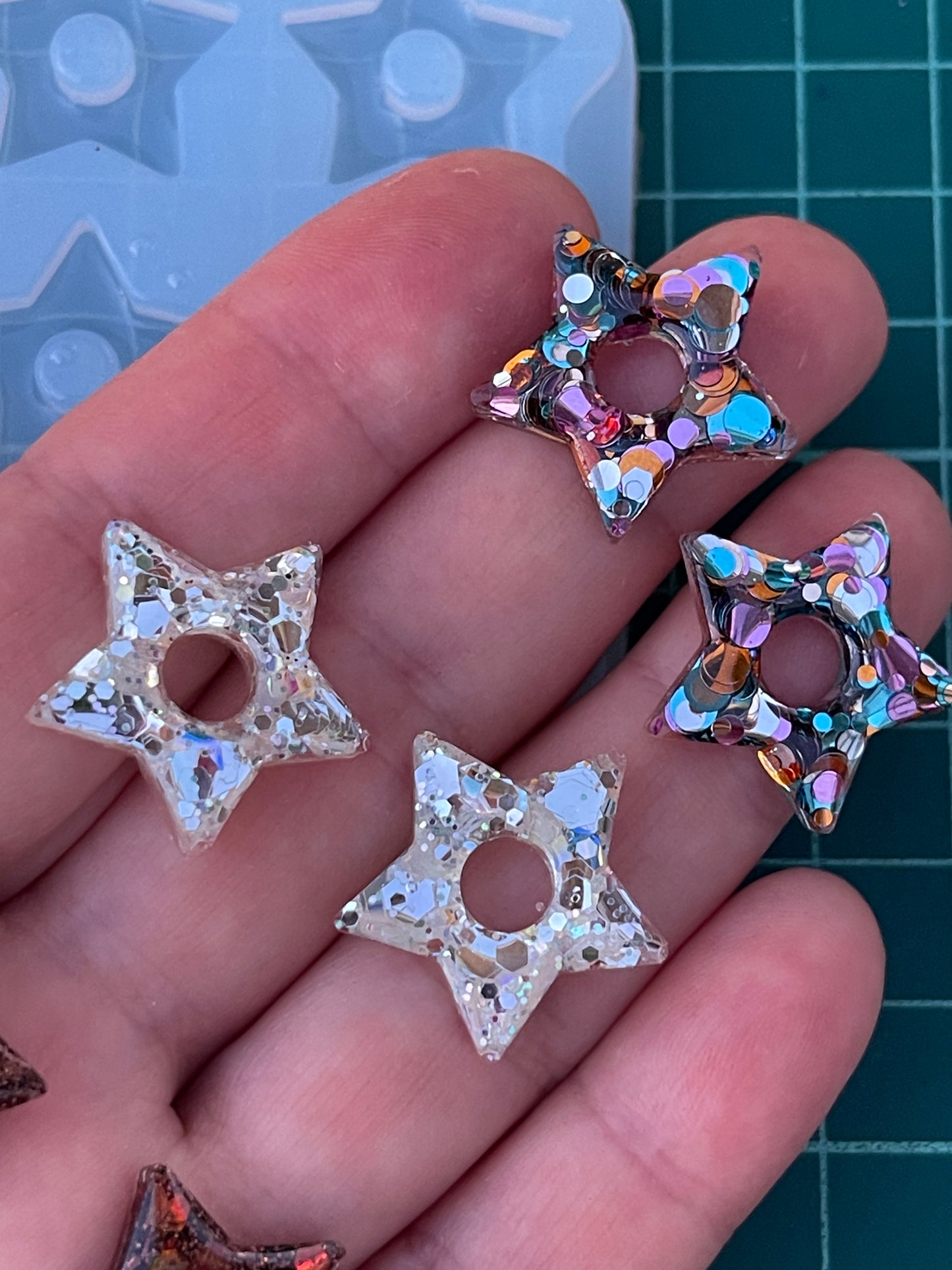 20 mm  Silicone Mold for Star Earrings