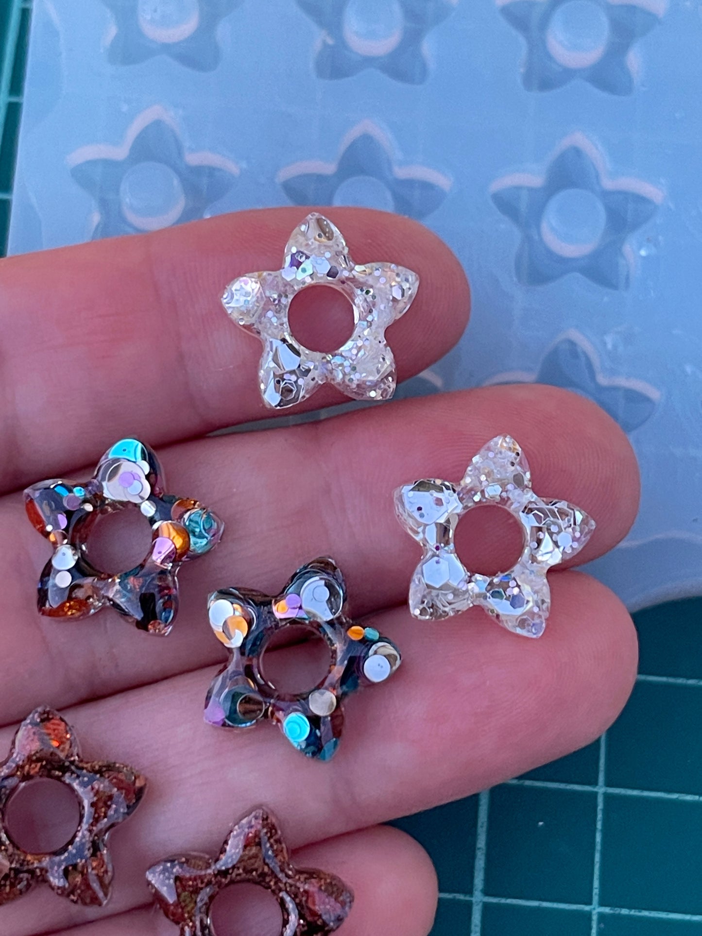 20 mm  Silicone Mold for Star Earrings
