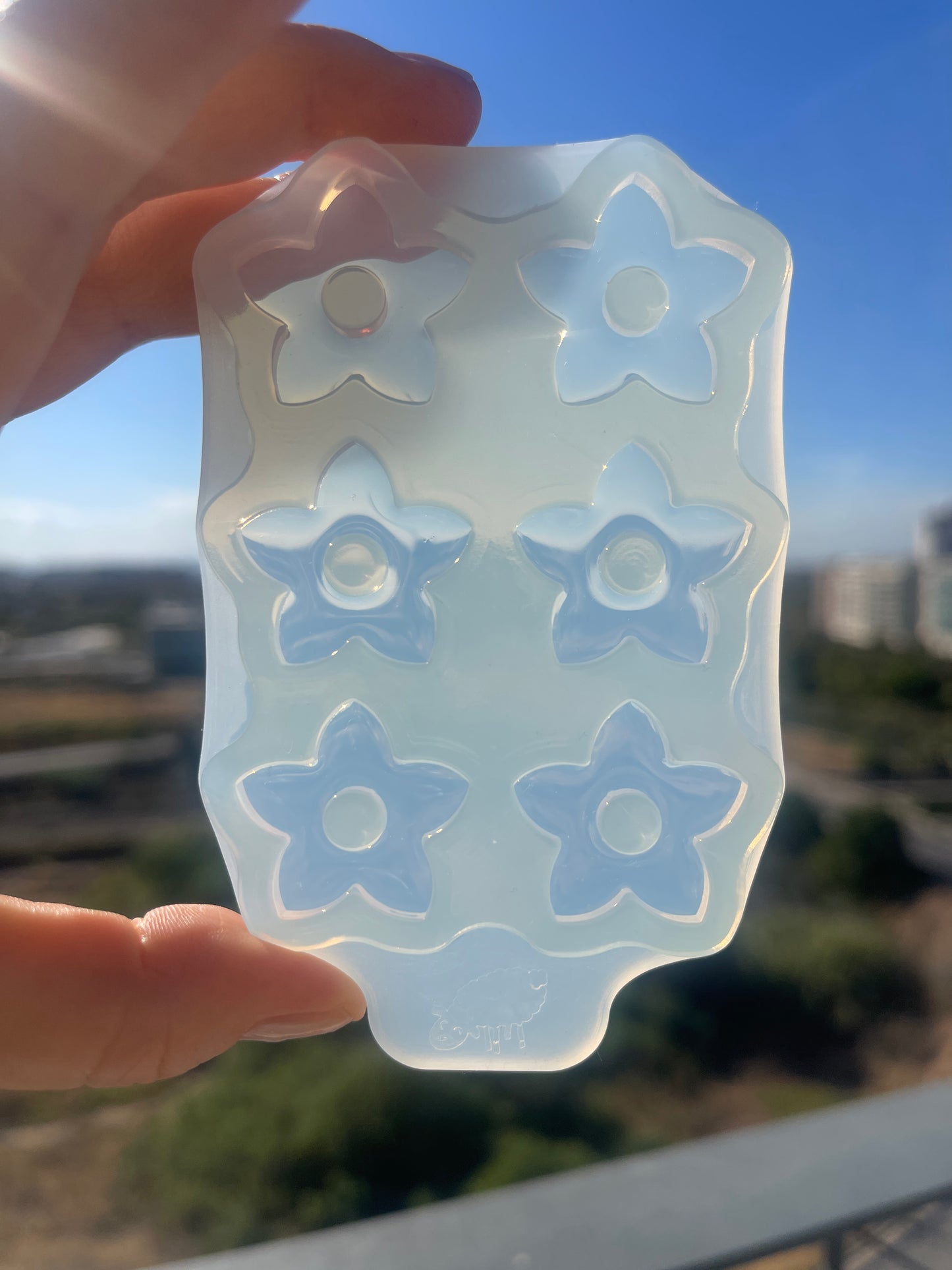Silicone Mold for Flower Earrings