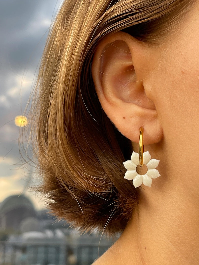 Flower Earring Silicone Mold – 12 Cavities, 20mm | Resin Jewelry Making
