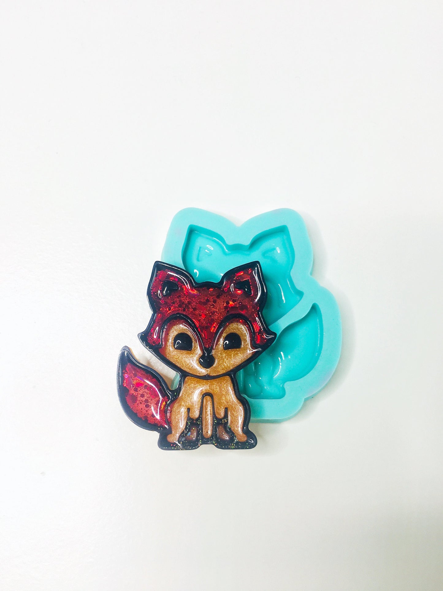 Silicone fox mold for epoxy. Mold resin art. Super glossy resin mold. DIY form for a fox. Jewelry diy mold pendant..