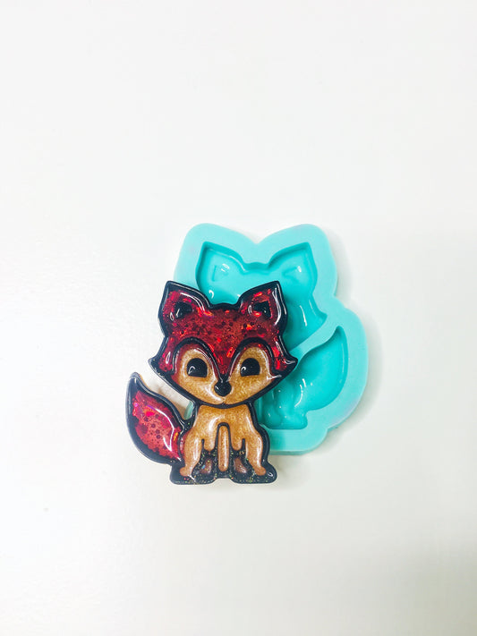 Silicone fox mold for epoxy. Mold resin art. Super glossy resin mold. DIY form for a fox. Jewelry diy mold pendant..