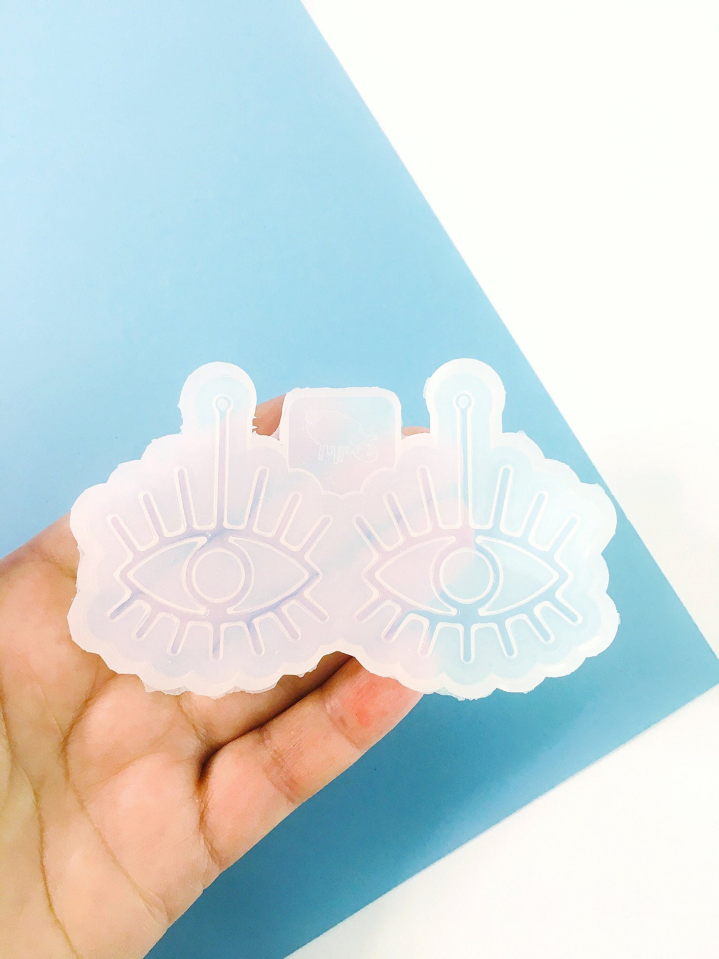 Silicone mold-earrings all-seeing eye . Mold eyes for uv and epoxy resin. Super gloss resin mold. Jewelry earrings form . Rubber mould eyes.