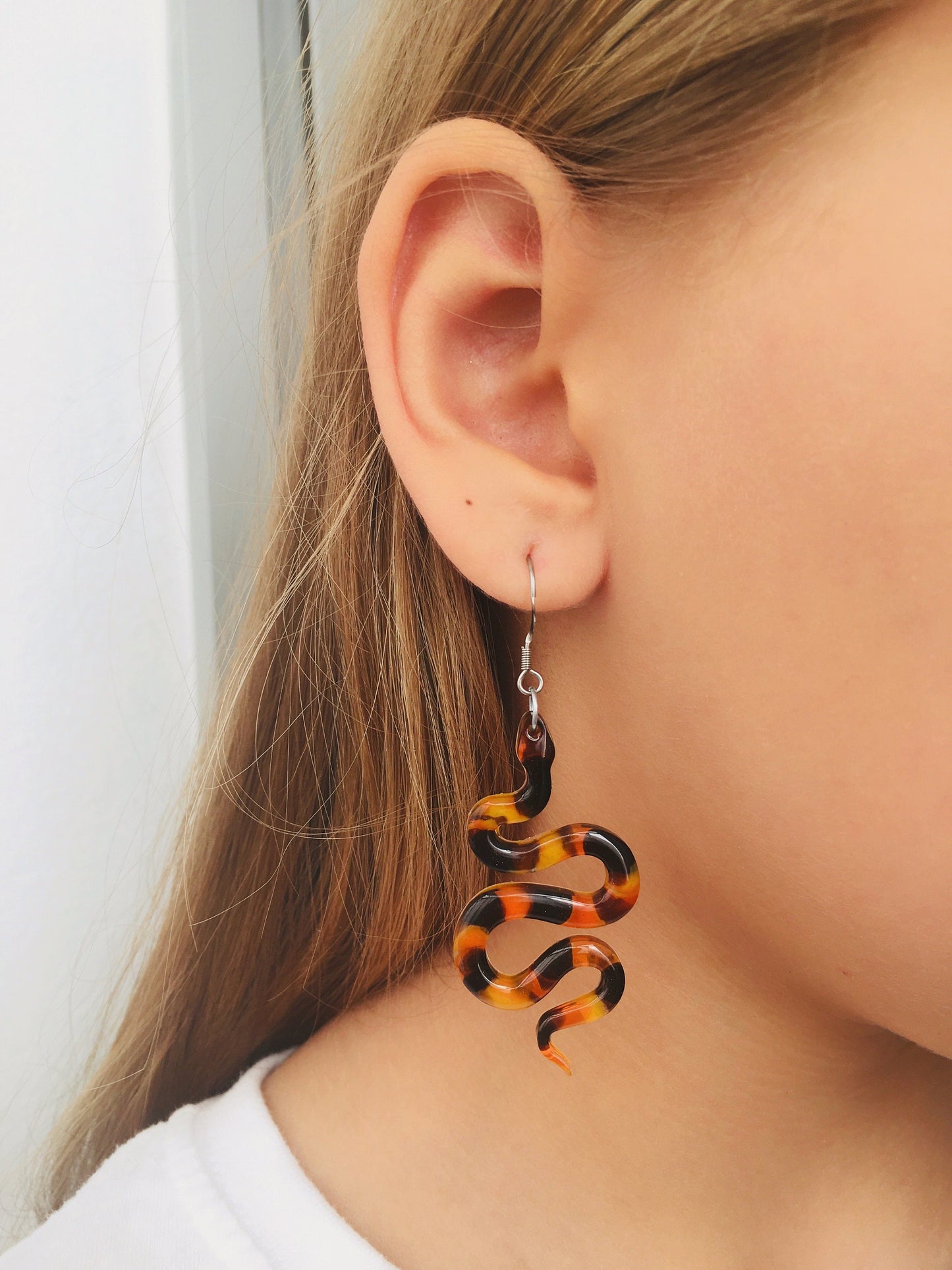 Earrings snakes Mold. Silicone mold for epoxy and UV resin. Clear gloss resin from serpent. Viper Earrings. Set of do-it-yourself earrings.