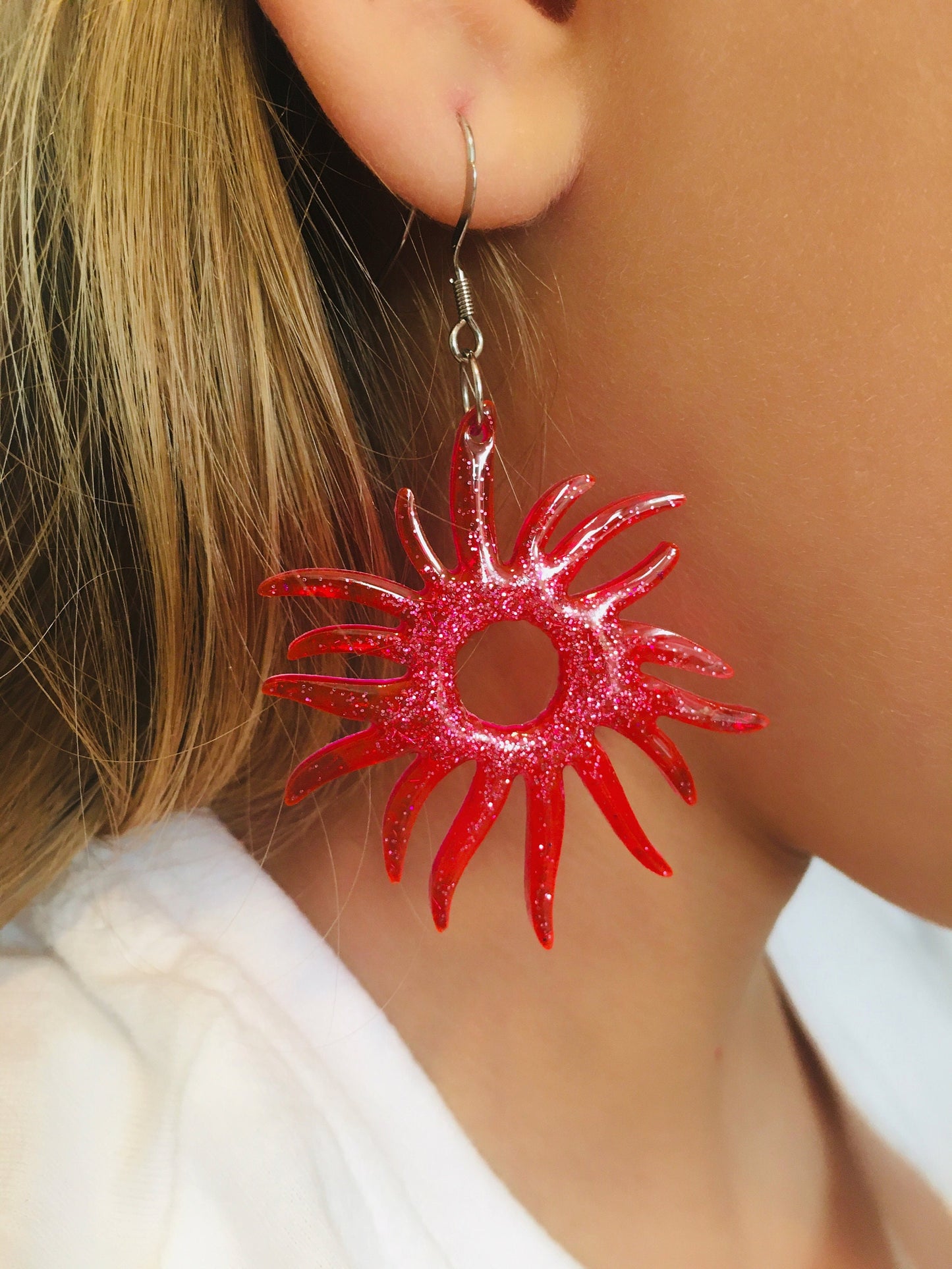 Silicone mold-earrings abstraction . Mold abstraction for epoxy and UV. Clear resin mold. Jewelry earrings form . Rubber mould abstraction.