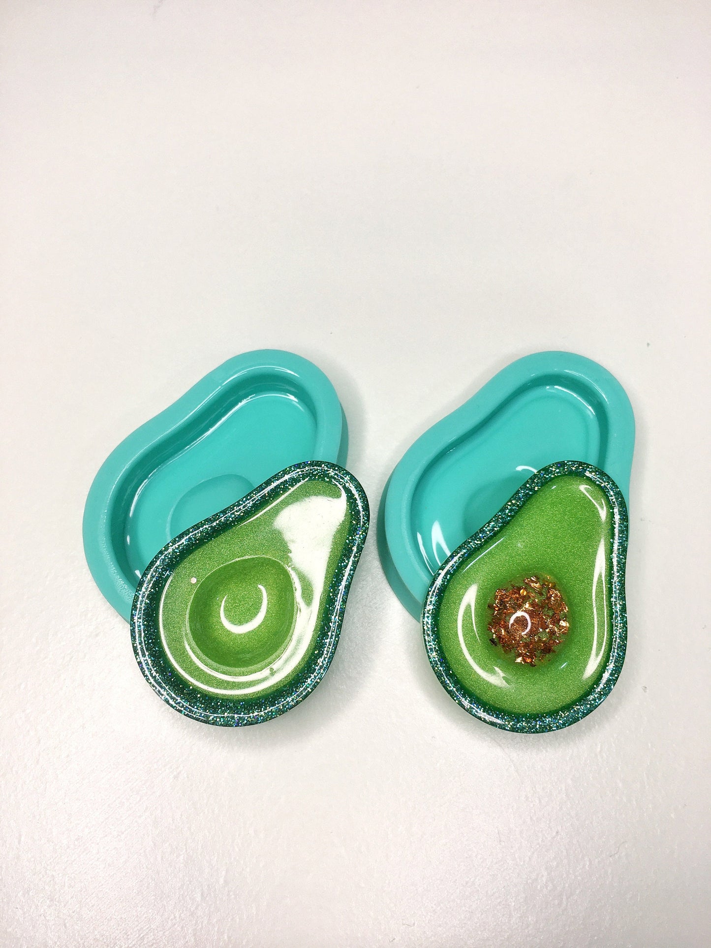 Silicone mold avocado for epoxy. Mold resin art. Super glossy resin mold. DIY form for a avacado. Jewelry diy mold for resin..
