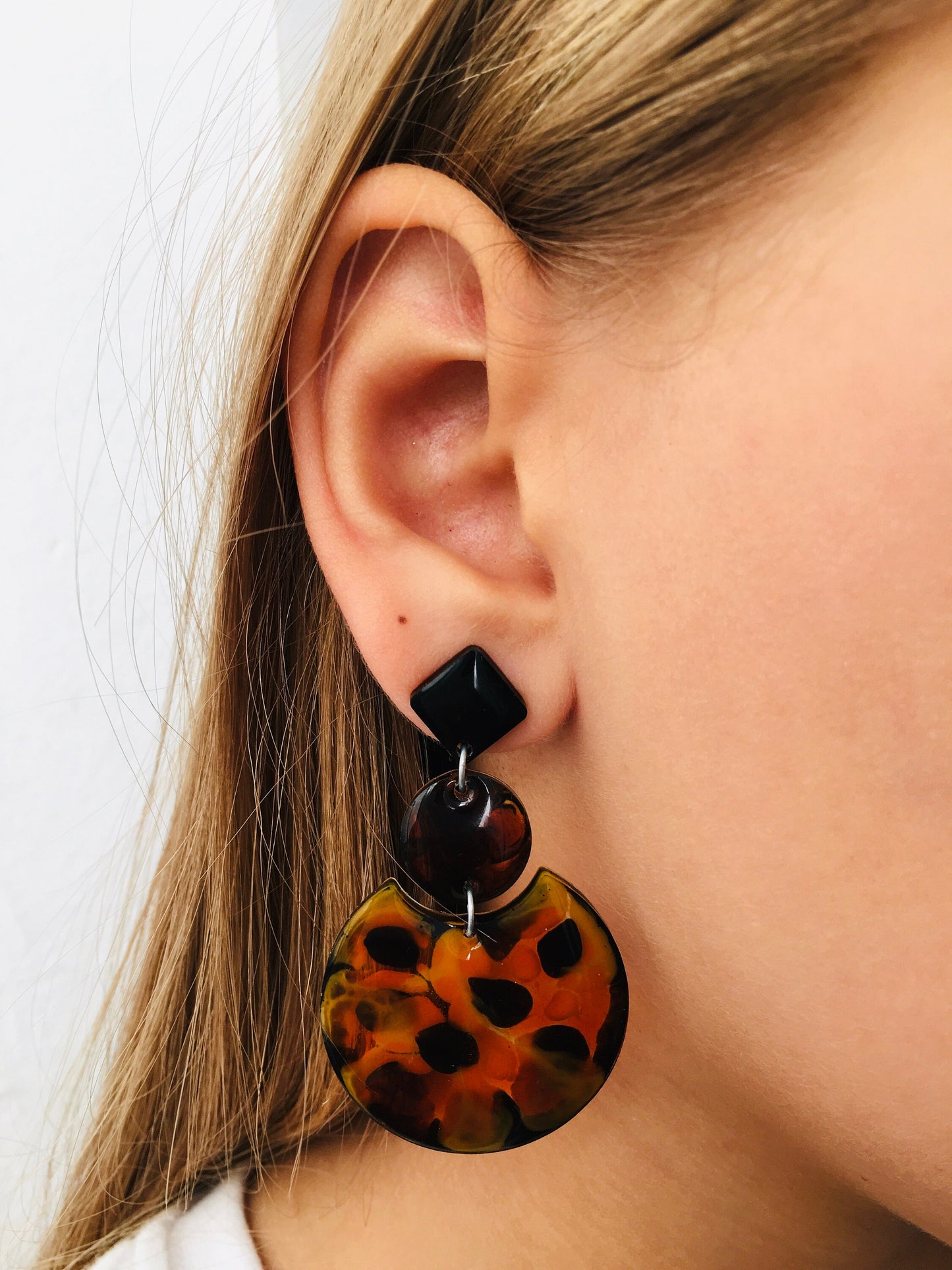 Silicone mold set earrings circles. Circles for epoxy and UV resin. Shape of earrings circles. Modern shaped jewelry earrings Rubber shape