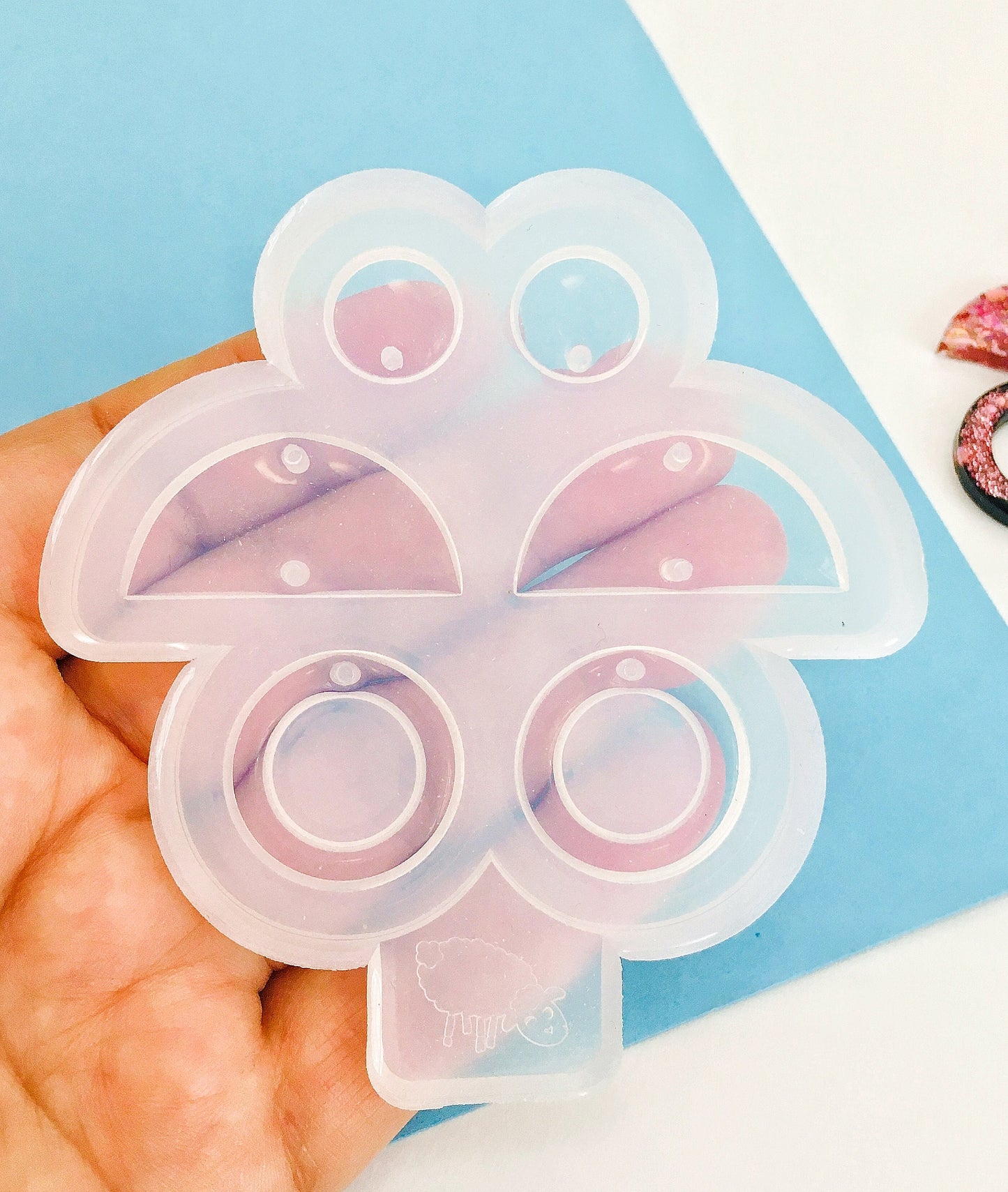 Silicone mold  earrings ring  . Mold ring for epoxy resin. Super gloss resin mold. Jewelry earrings form ring . Rubber mould ring.