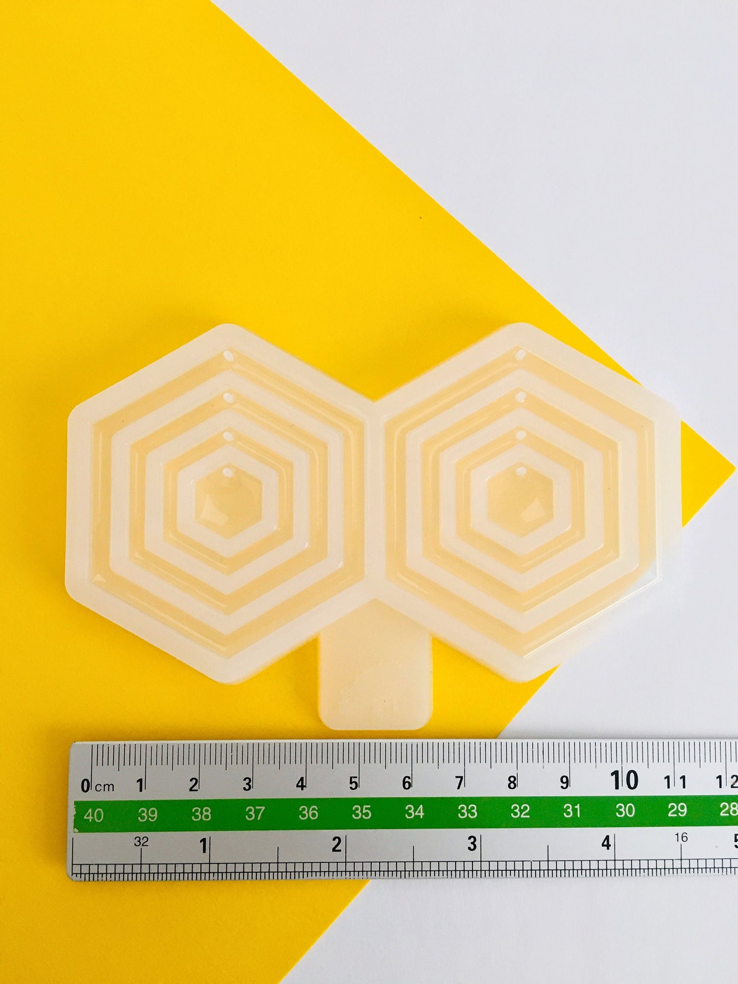 Silicone mold hexagon earrings  . Mold hexagon for epoxy. Super gloss resin mold. Jewelry earrings form . Rubber mould hexagon.