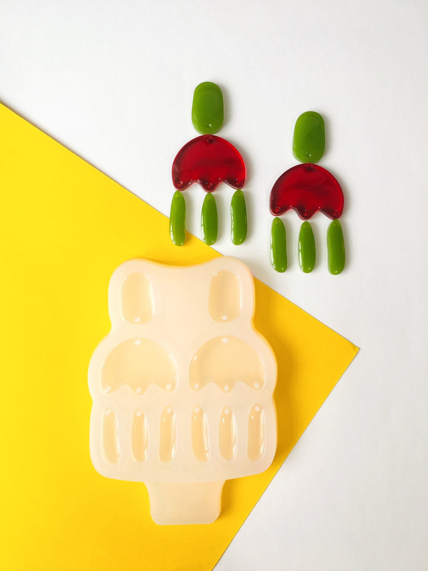 Silicone mold free-form earrings  . Mold for UV and epoxy resin. Super gloss resin mold. Jewelry earrings free-form . Rubber mould.