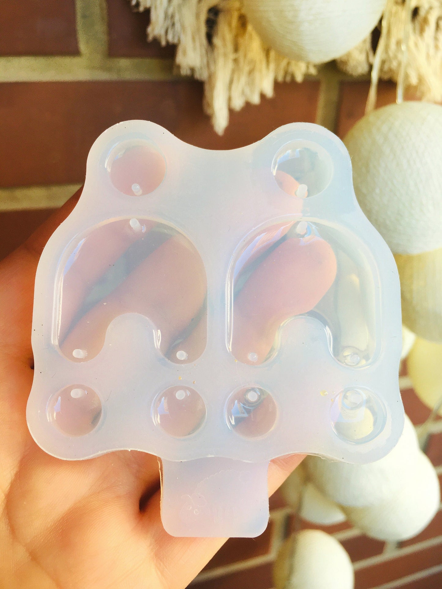 Silicone mold  modern earrings arc  . Mold epoxy and UV resin