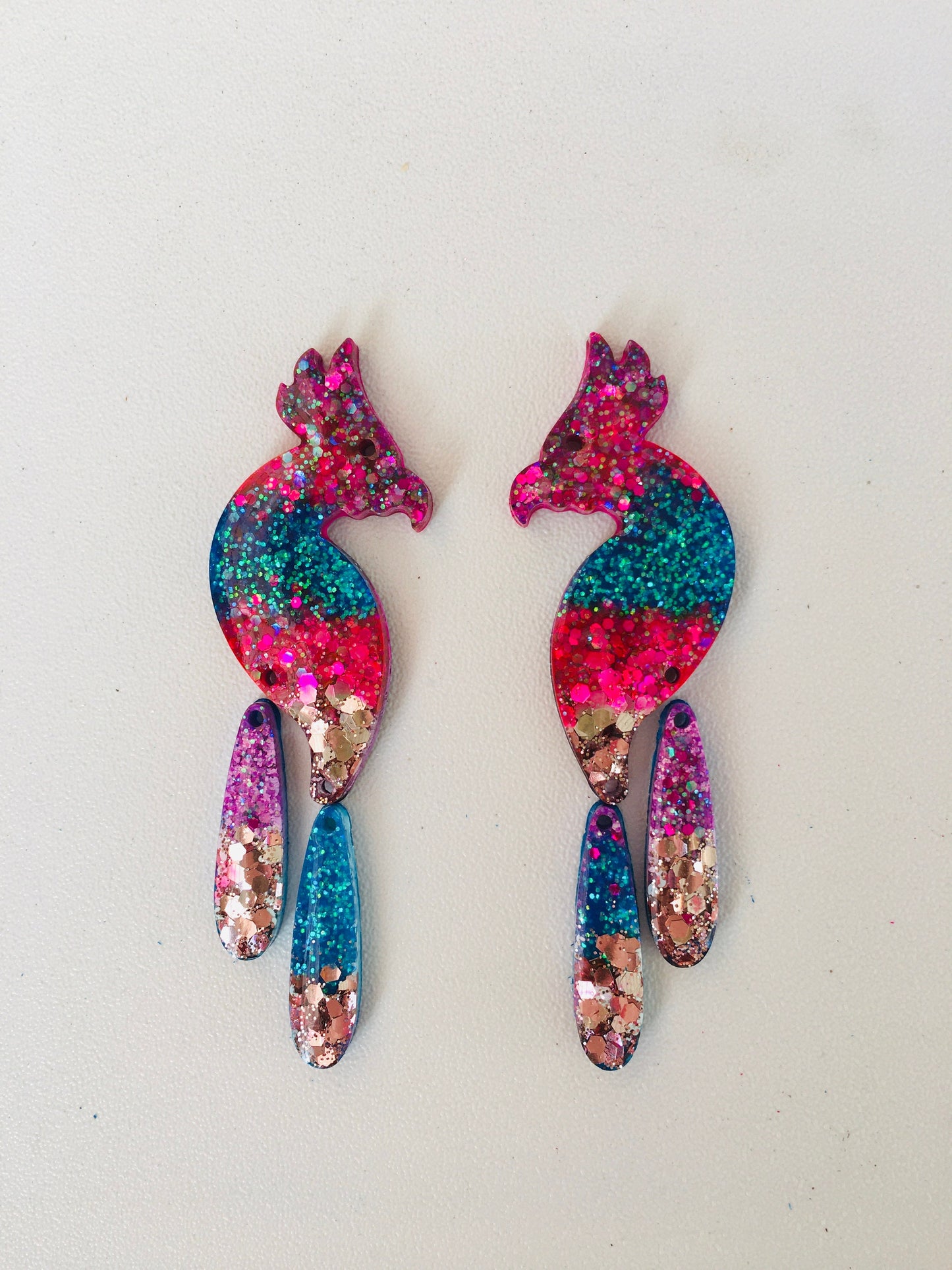 Parrot. Silicone mold for working with epoxy or UV resin.