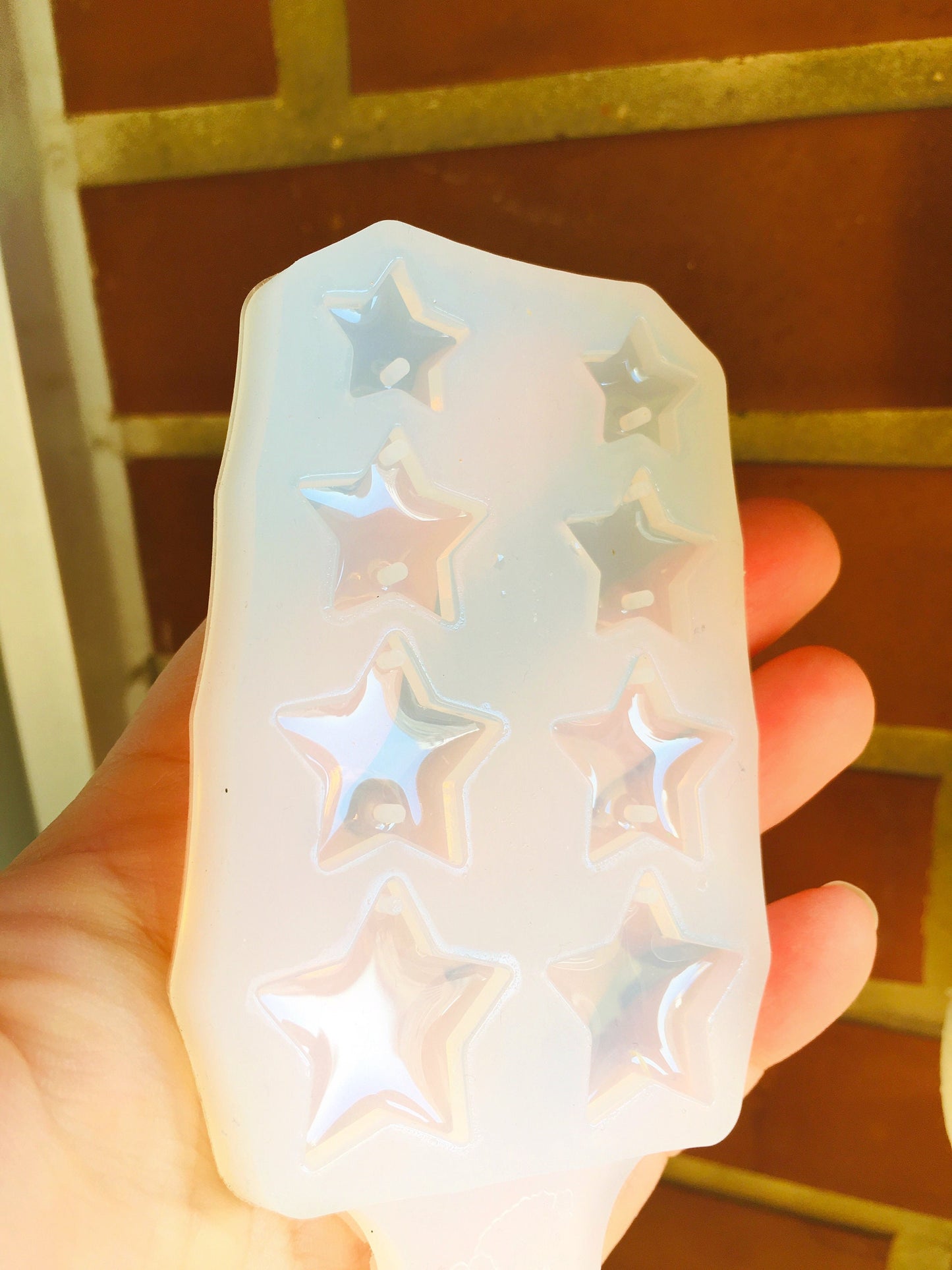 Stud earrings stars Mold. Silicone mold for UV and epoxy resin. Clear gloss resin from stars.Stars Earrings.Set of do-it-yourself earrings