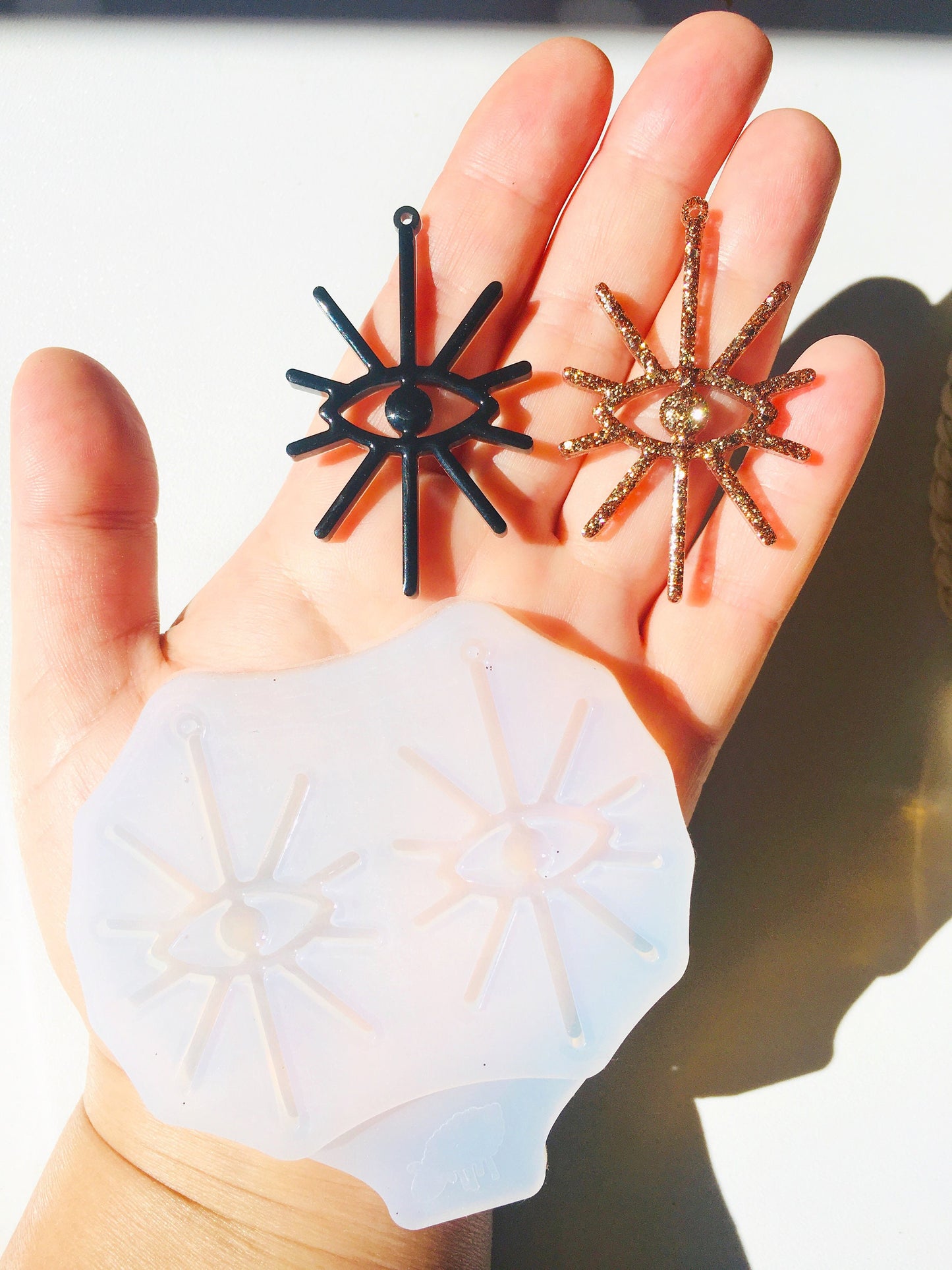 Mold eyes for uv and epoxy resin. Super gloss resin mold. Jewelry earrings form . Rubber mould eyes.