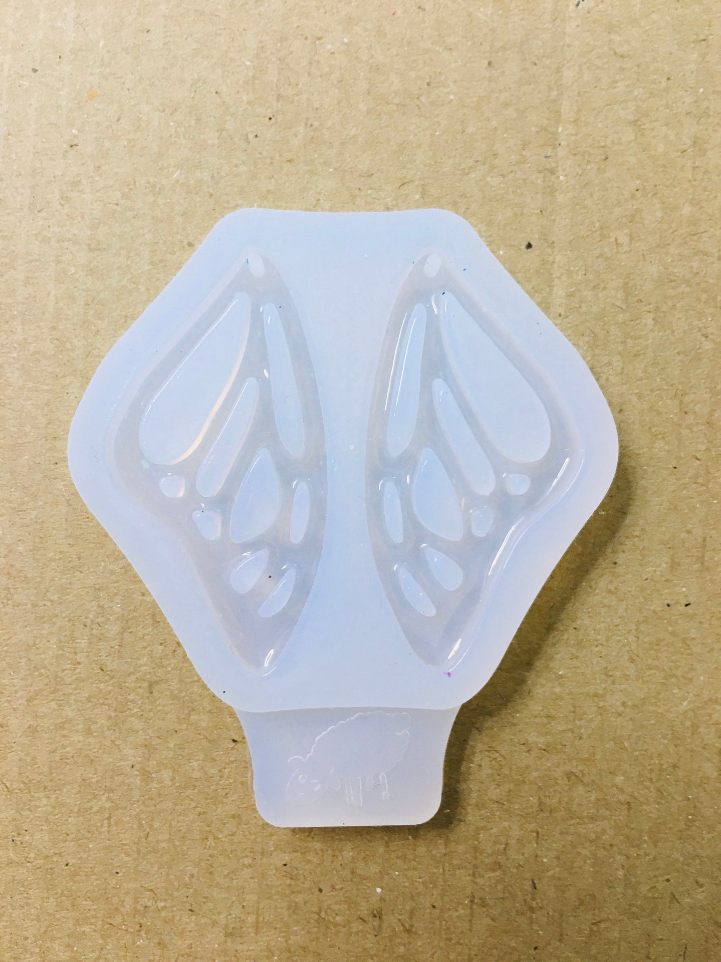 Mold for epoxy resin. Butterfly wing earrings.