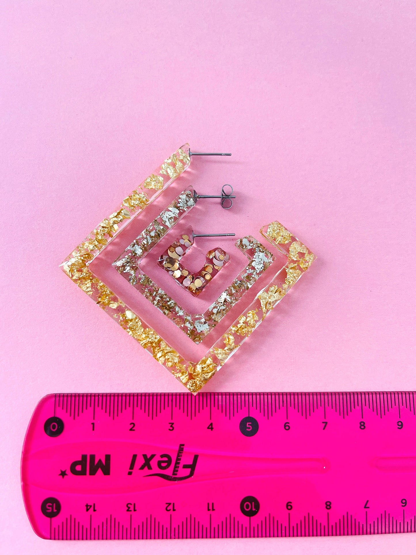 Silicone mold square earrings  . Mold square for epoxy and UV resin. Super gloss resin mold. Jewelry earrings form . Rubber mould square.