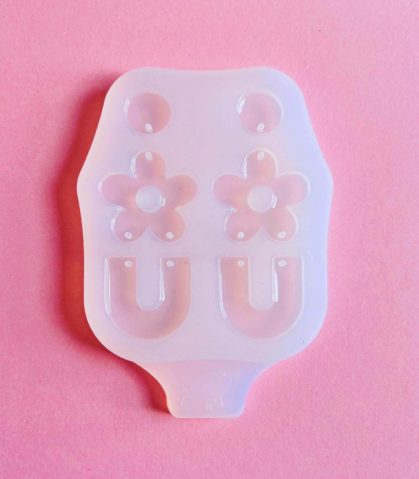 Silicone mold  earrings arc and flower  . Mold oval for epoxy resin. Super gloss resin mold. Jewelry earrings form flower. Rubber mould arc.