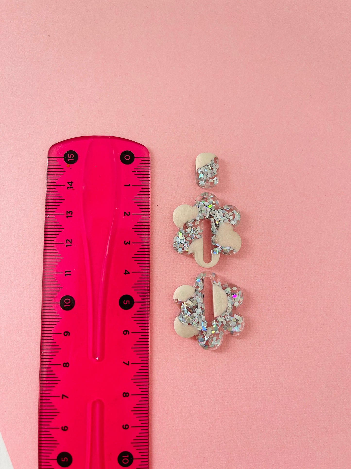 Mold flower for uv and epoxy. Set of stud earrings. Super glossy resin mold. Jewelry diy form flower pendant.