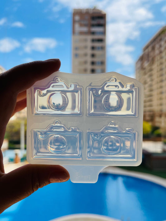 Silicone mold  earrings camera  . Mold camera for epoxy resin. Super gloss resin mold. Jewelry earrings form camera . Rubber mould camera.