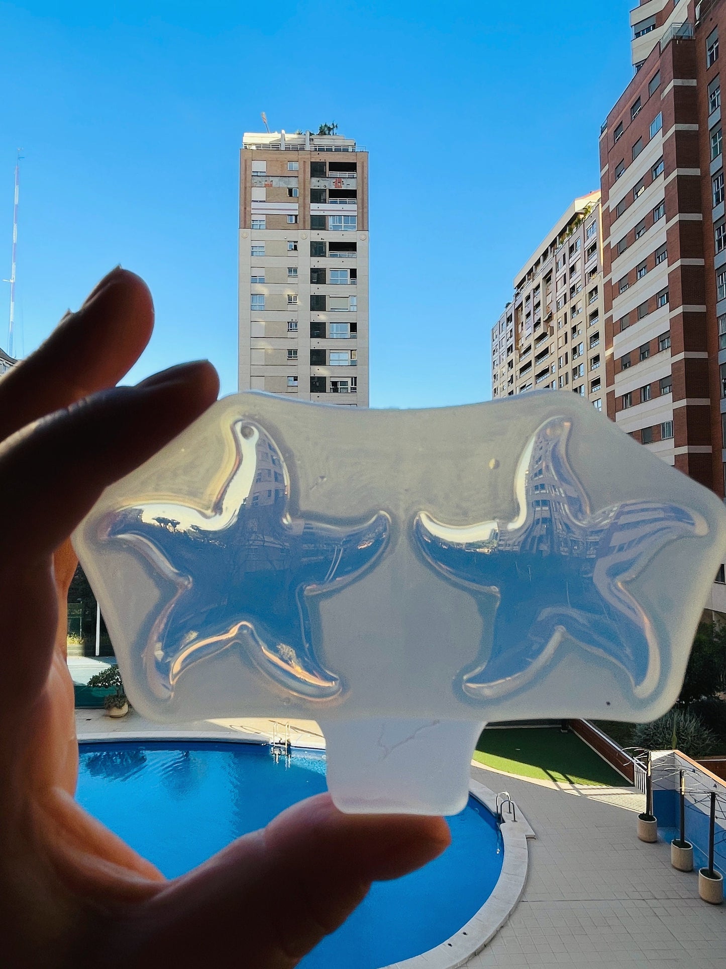 Earrings-starfish Mold. Silicone mold for epoxy and UV resin. Clear gloss starfish from resin  . Starfish Earrings.