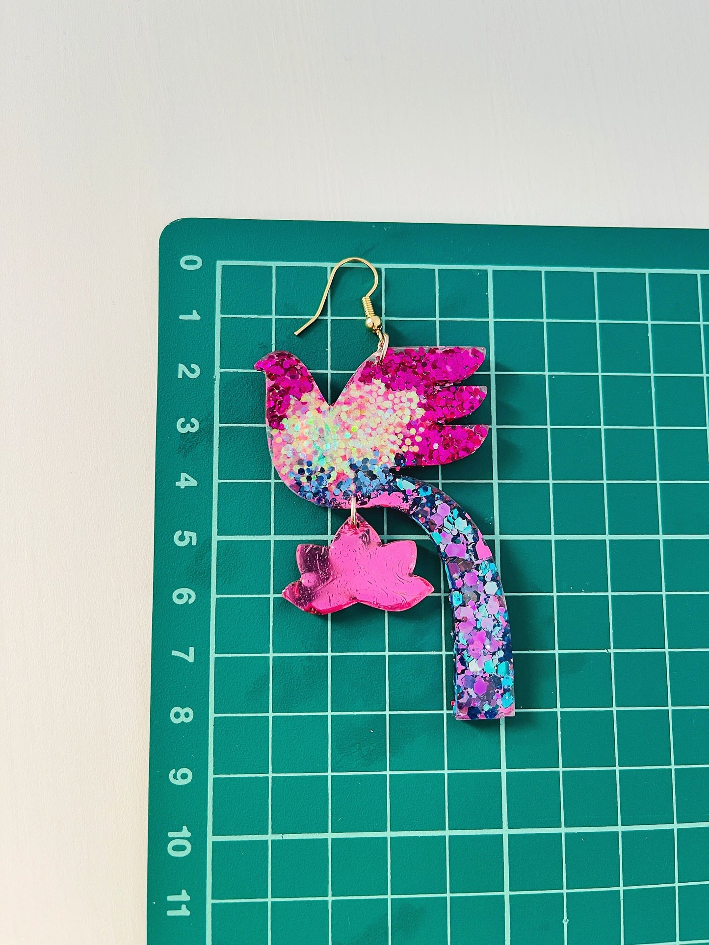 Bird. Silicone mold for working with epoxy or UV resin.