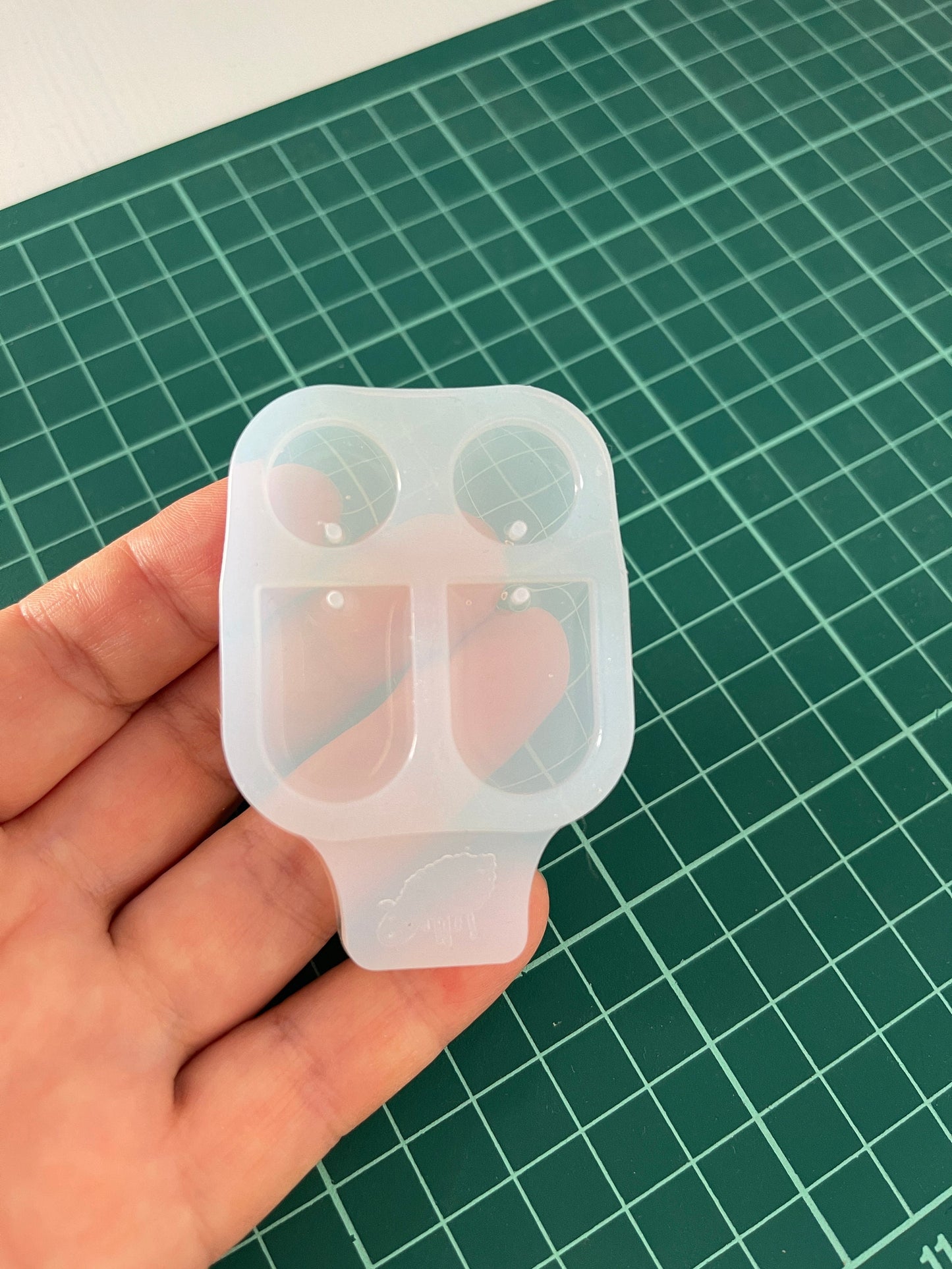 Silicone mold XS  modern earrings arc  . Mold for uv and epoxy resin. Super gloss resin mold