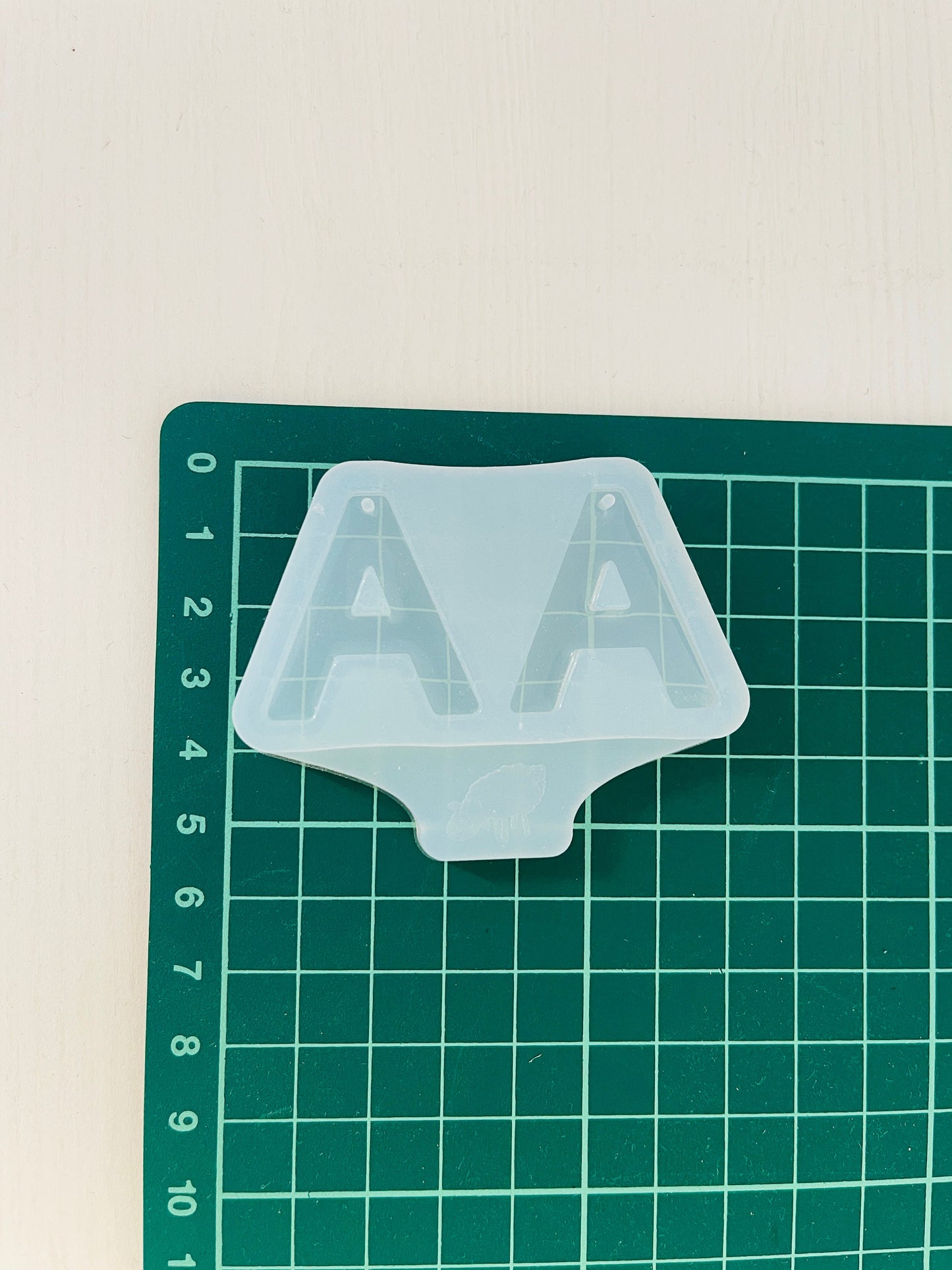 Silicone mold LETTER earrings  . Mold letter of your choice