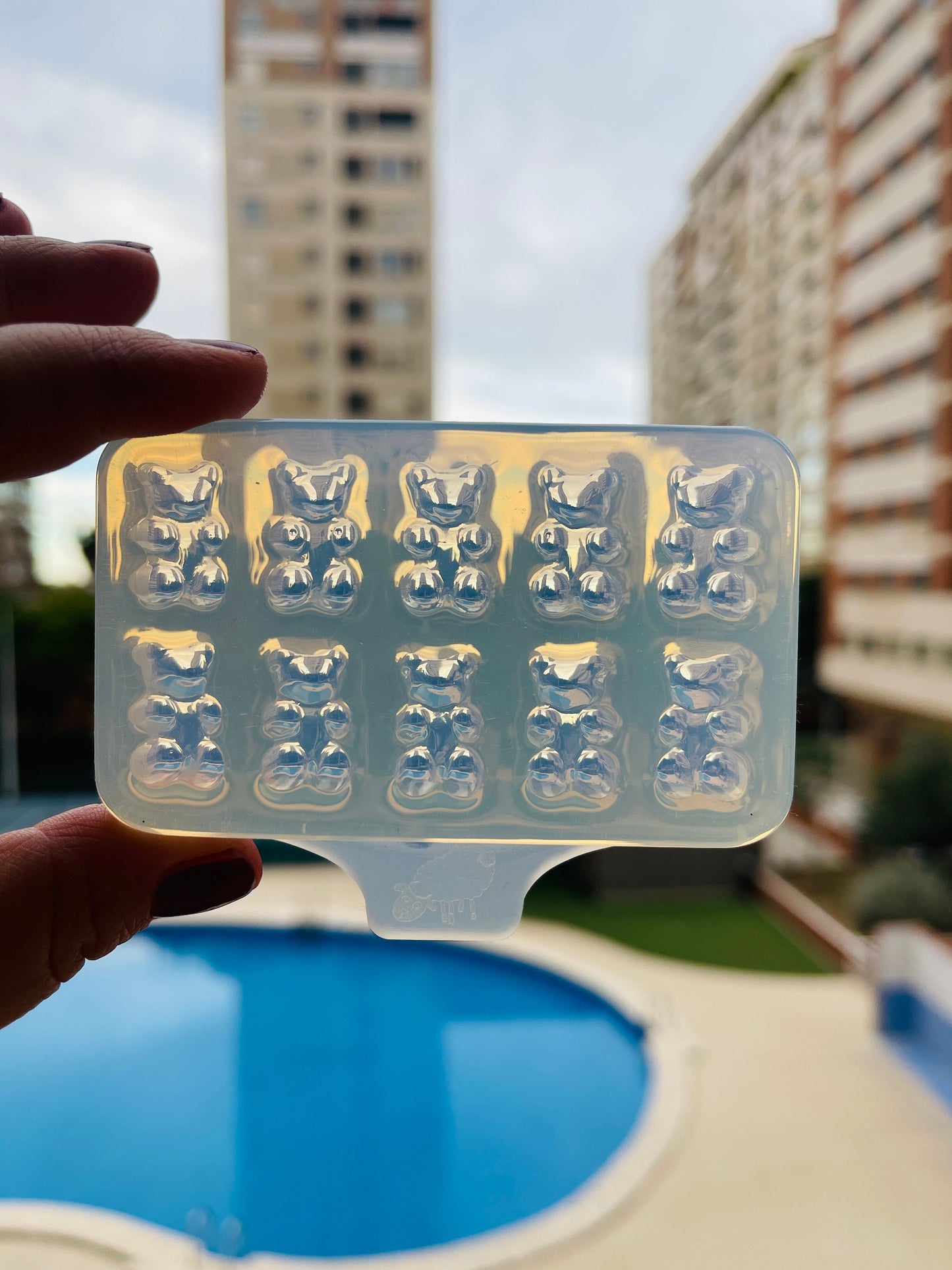 Gummy bears. Silicone mold for working with epoxy or UV resin.