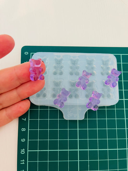 Gummy bears. Silicone mold for working with epoxy or UV resin.