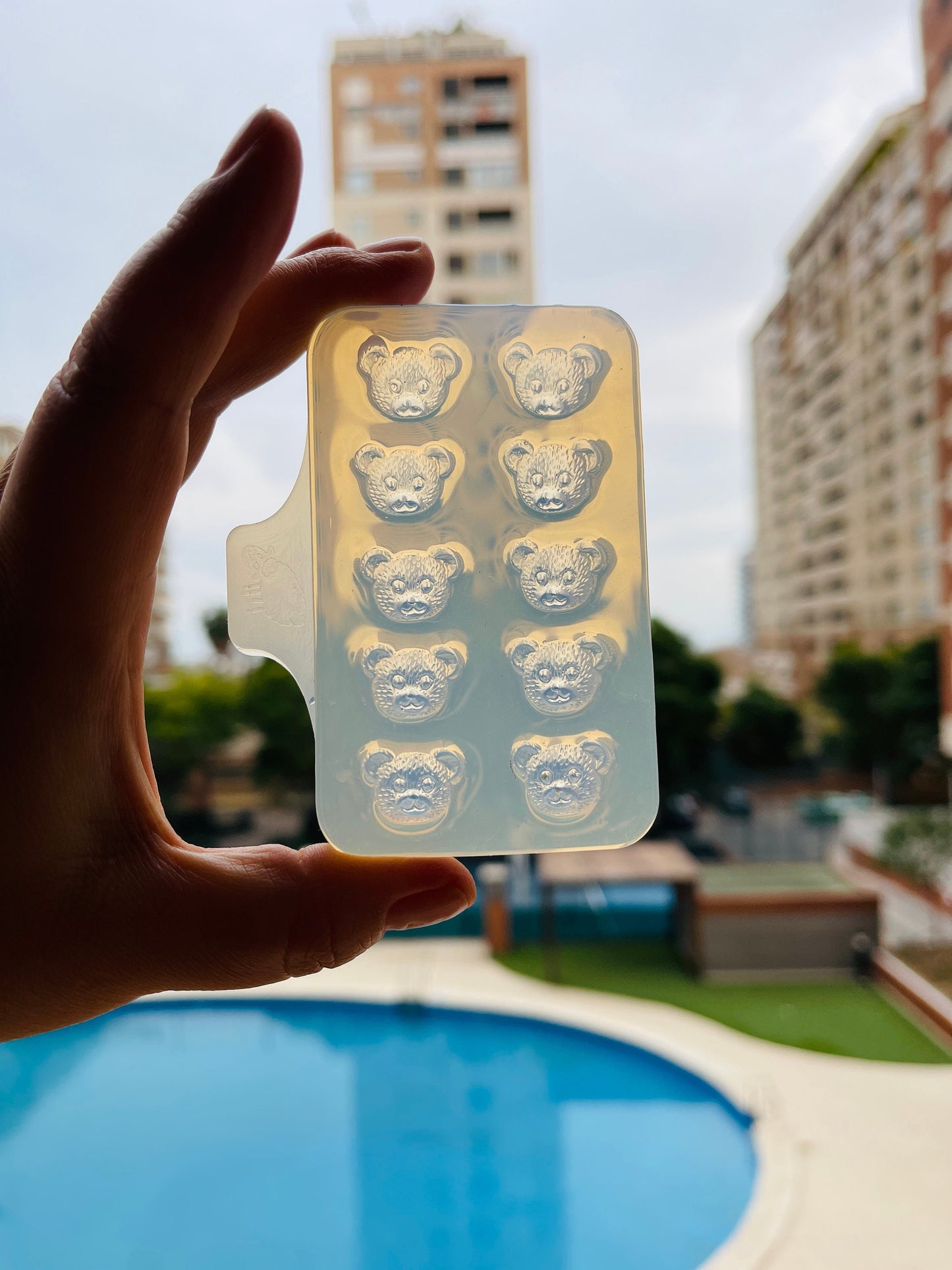 Bears. Silicone mold for working with epoxy or UV resin.