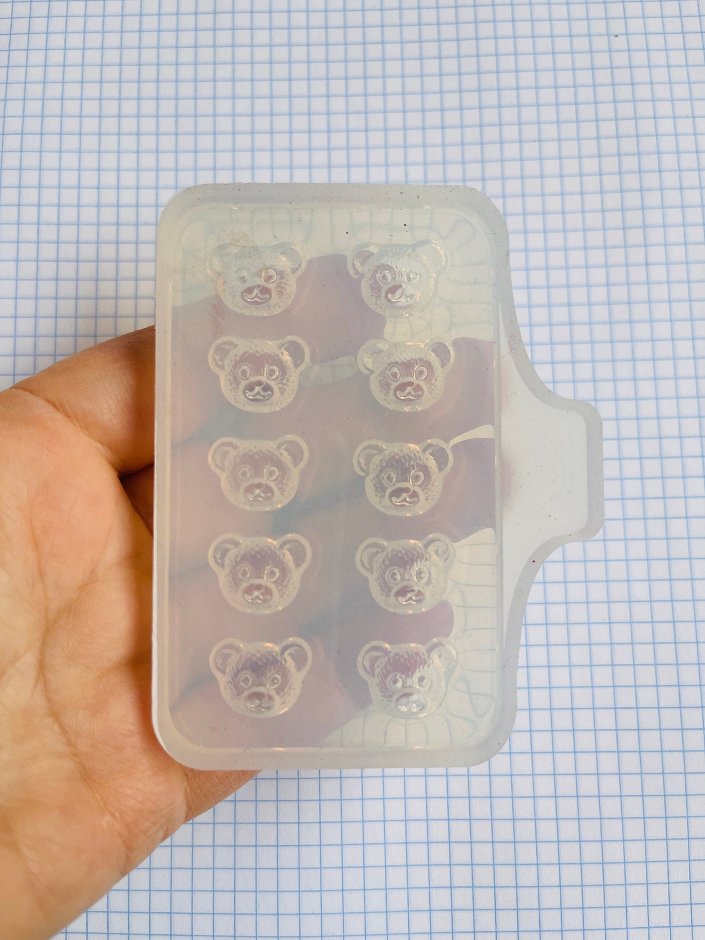 Bears. Silicone mold for working with epoxy or UV resin.