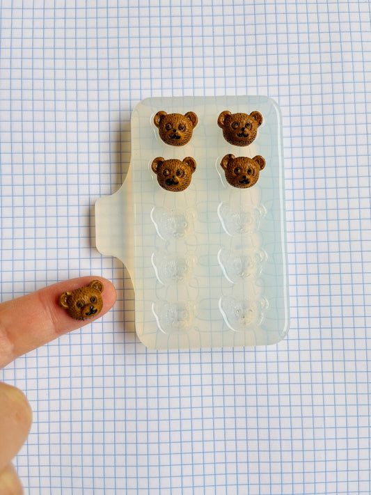 Bears. Silicone mold for working with epoxy or UV resin.